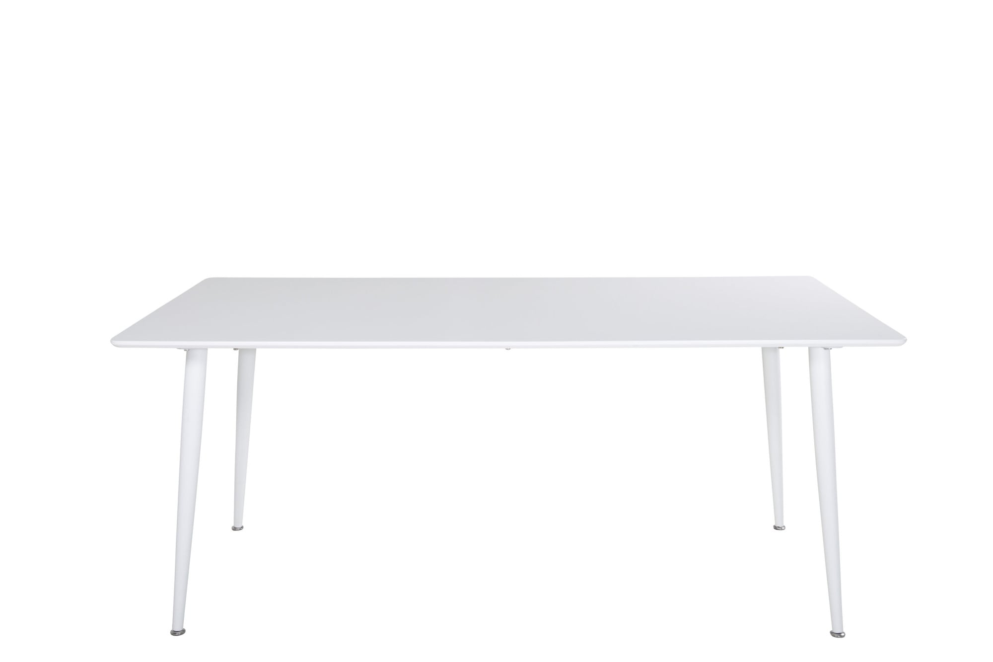 Venture Home Esstisch »Polar, rechteckiger Esstisch in hellem Weiß, 180 × 90 cm« Esszimmertisch, MDF, Metallbeine, rechteckig, hell, skandinavisch