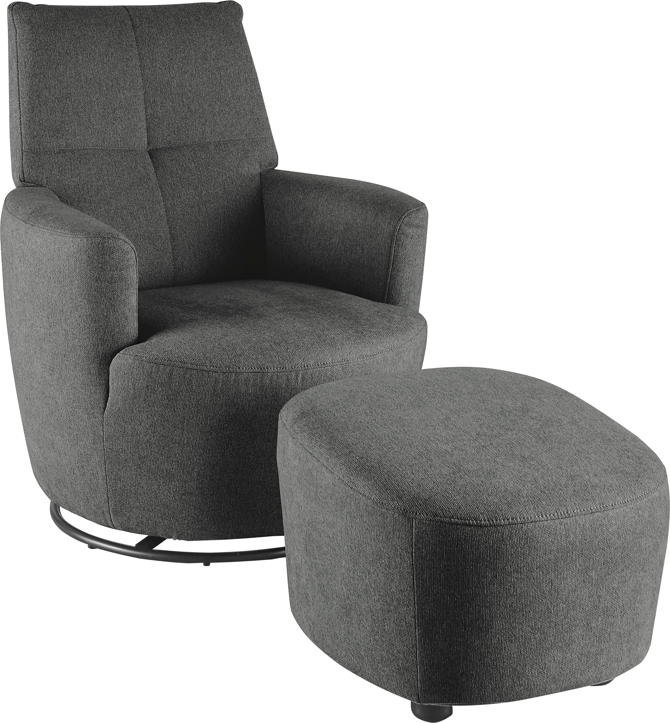 set one by Musterring Relaxsessel »SO 1450« Set,  mit Dreh- und Wippfunktion, inklusive Hocker