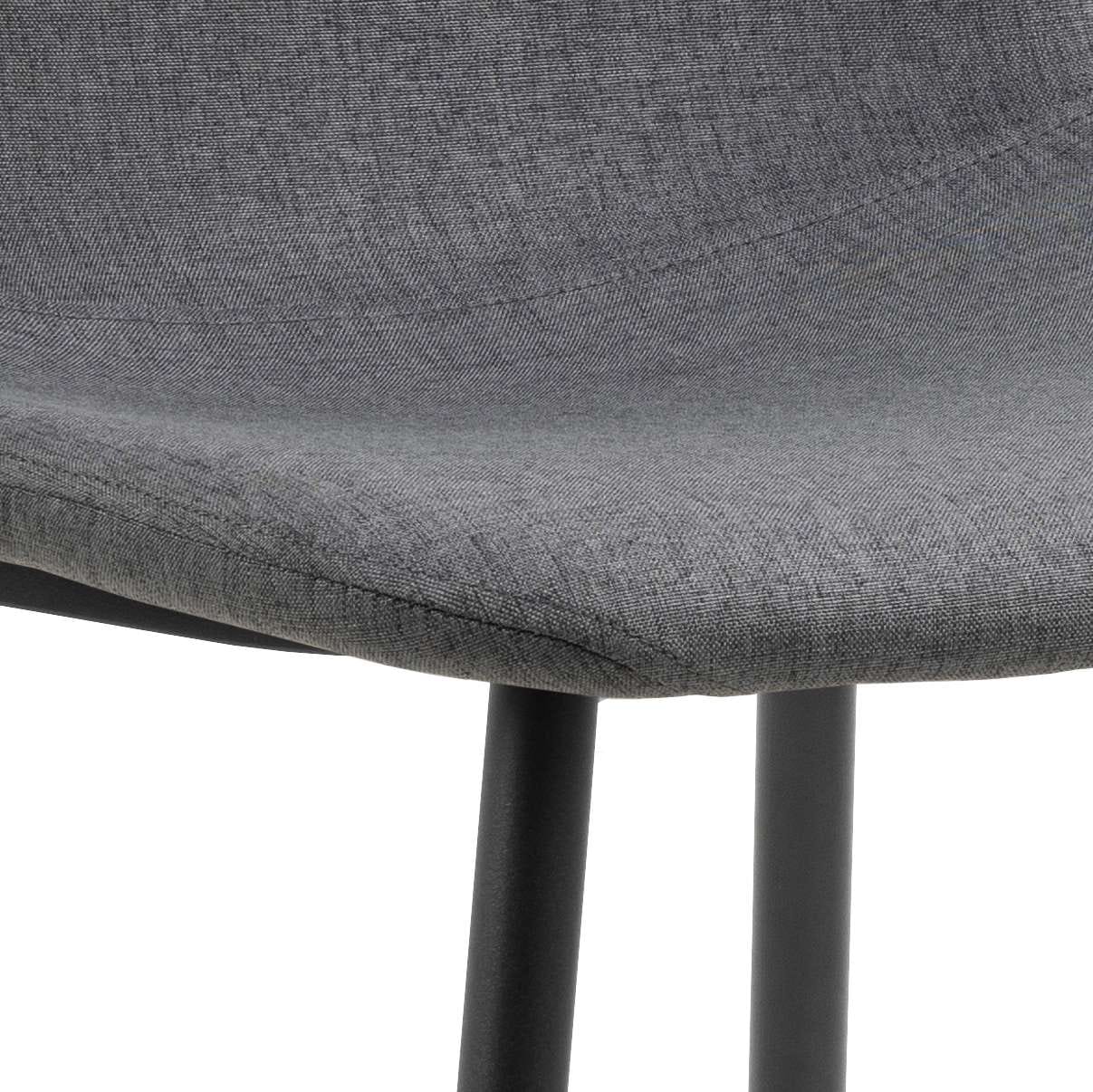 ACTONA GROUP Esszimmer-Set »Esspruppe, Speisetisch mit Wohnzimmerstühlen«, (Komplett-Set, 5 St., 1x Tisch + 4x Stuhle), Rechteckig Esstisch+4x Stühle,Wildeiche Melamin,dunkelgrau,120x80x75cm