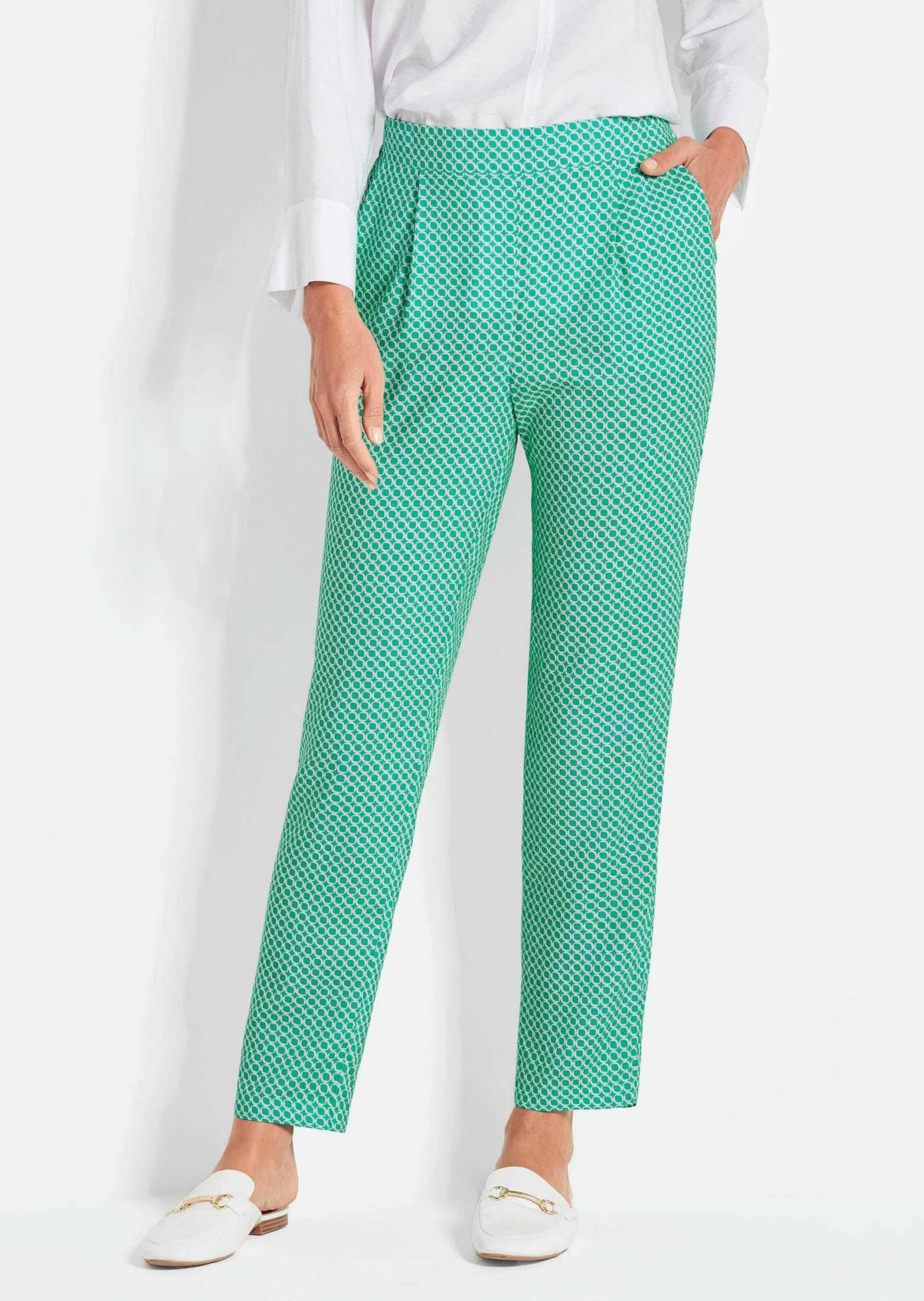 GOLDNER Stoffhose »Kurzgröße Karottenhose SARA, Viskose«