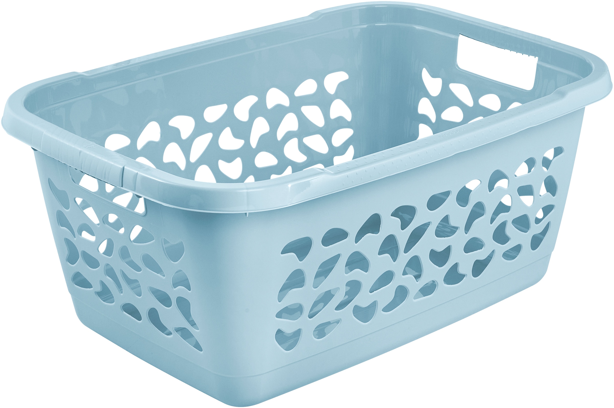 keeeper Wäschekorb »jost, 2er Set, 65 x 44 x 28 cm, 52 l« praktische Griffe, platzsparend ineinander nestbar