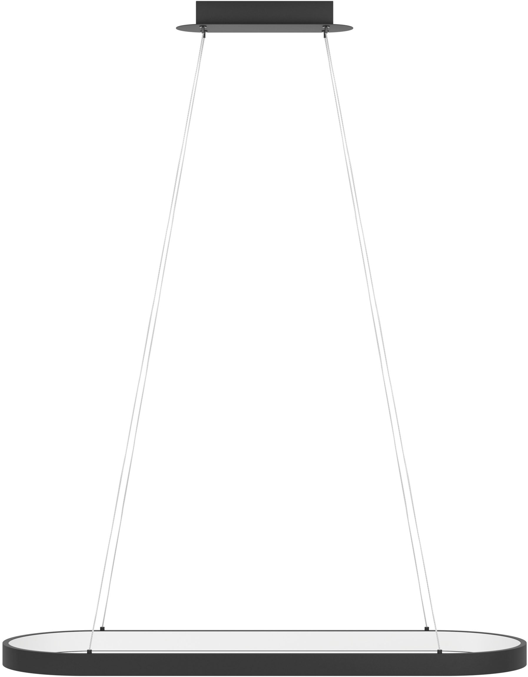 EGLO Hängeleuchte »CODRIALES Pendellampe - Stahl - LED - 27W - IP20« LED-Modul 1 Stk. Warmweiß Hängelampe, Deckenlampe, Wohnzimmer, Esszimmer, L78 x B30 x H110 cm