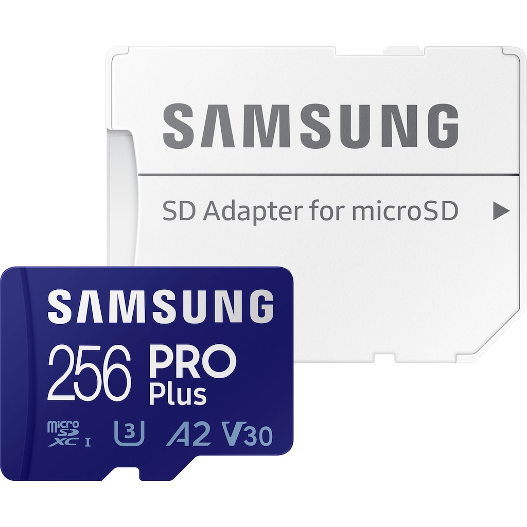 Samsung Speicherkarte »PRO Plus microSDXC Full HD & 4K UHD inkl. USB-Kartenleser«, (UHS Class 10 160 MB/s Lesegeschwindigkeit)