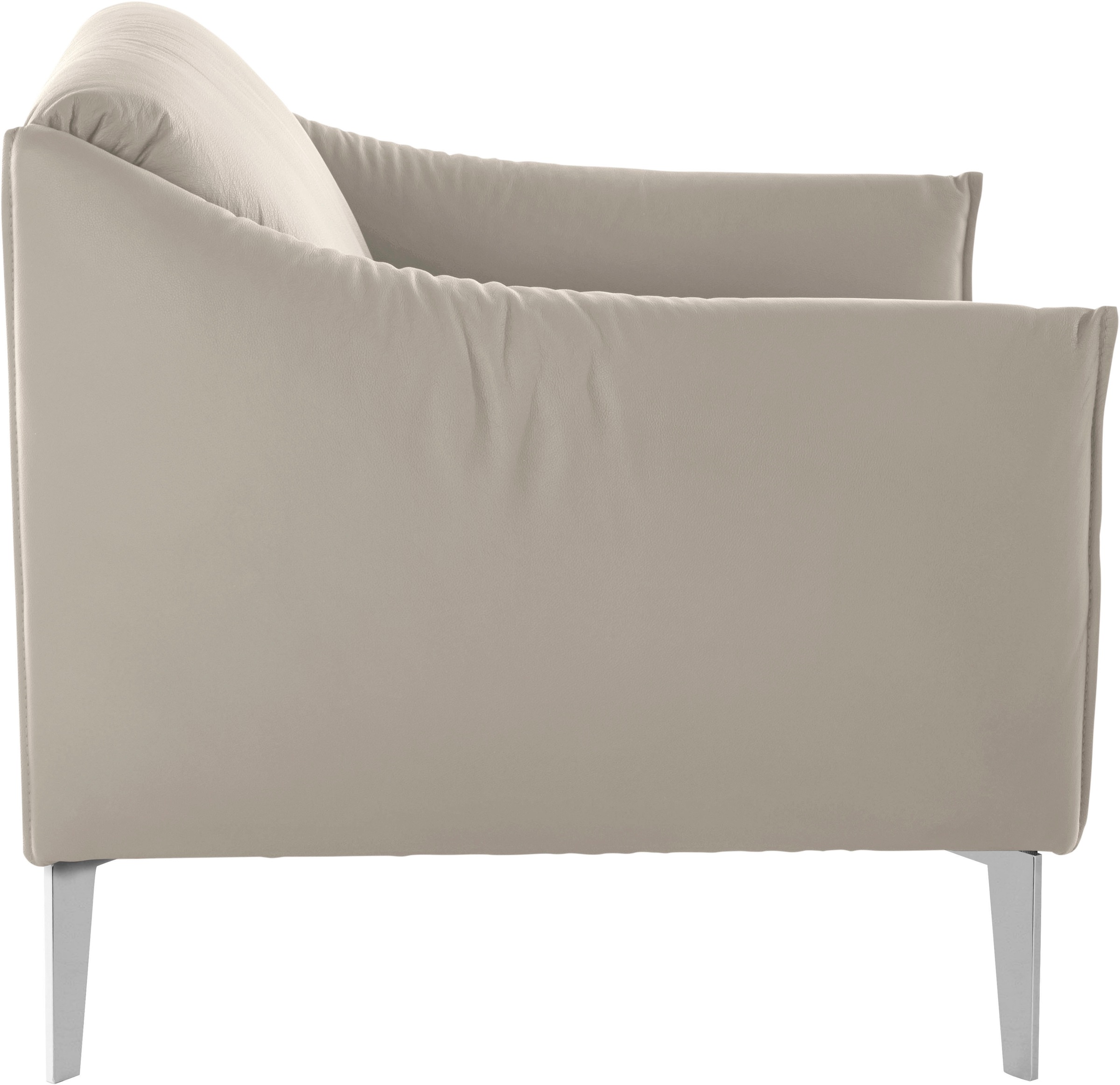 W.SCHILLIG Cocktailsessel »sally Designsessel, Loungesessel,«, mit Metall-Winkelfüßen in Chrom glänzend