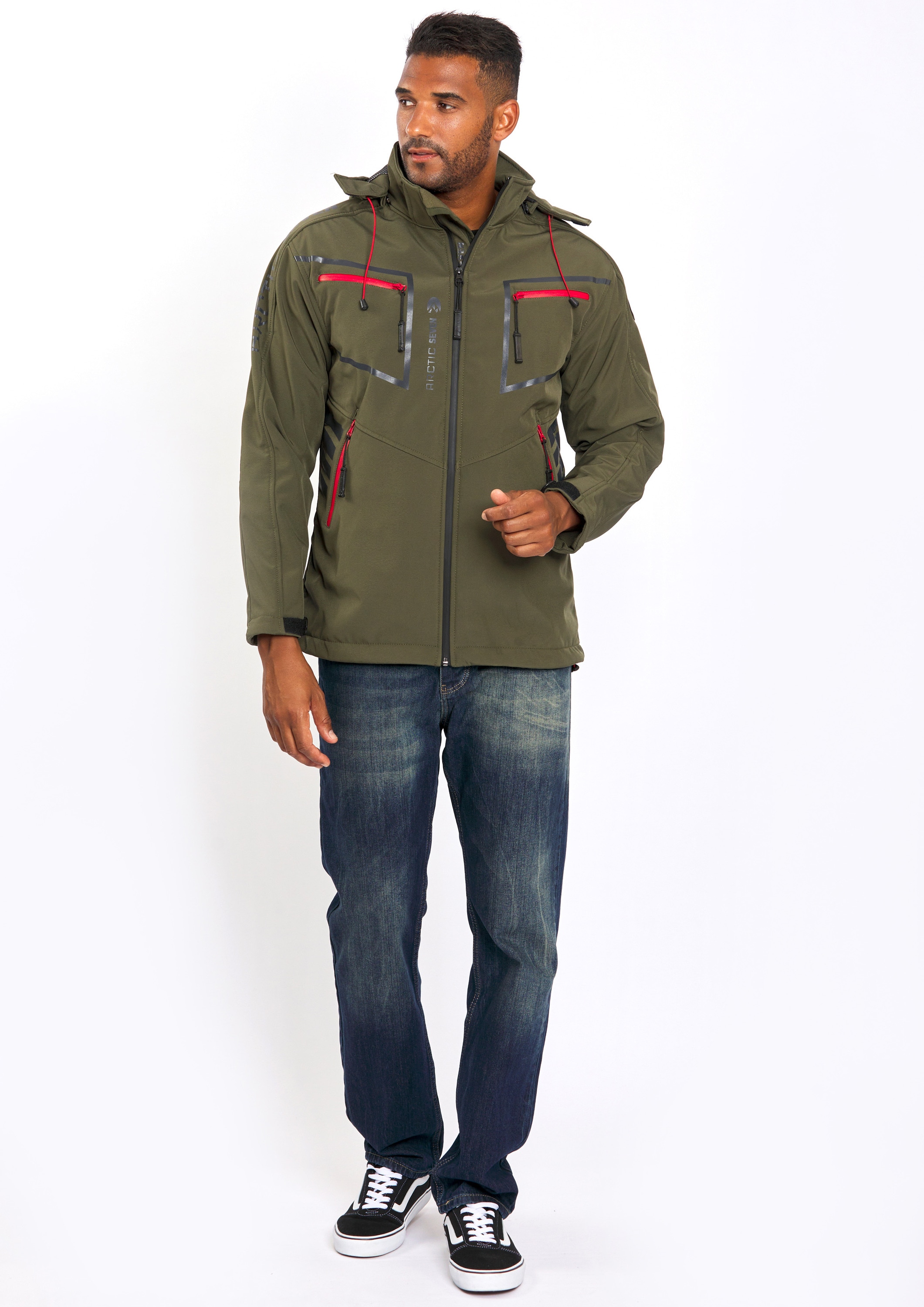 Softshelljacke »Arctic Seven Herren Softshell Jacke AS088«