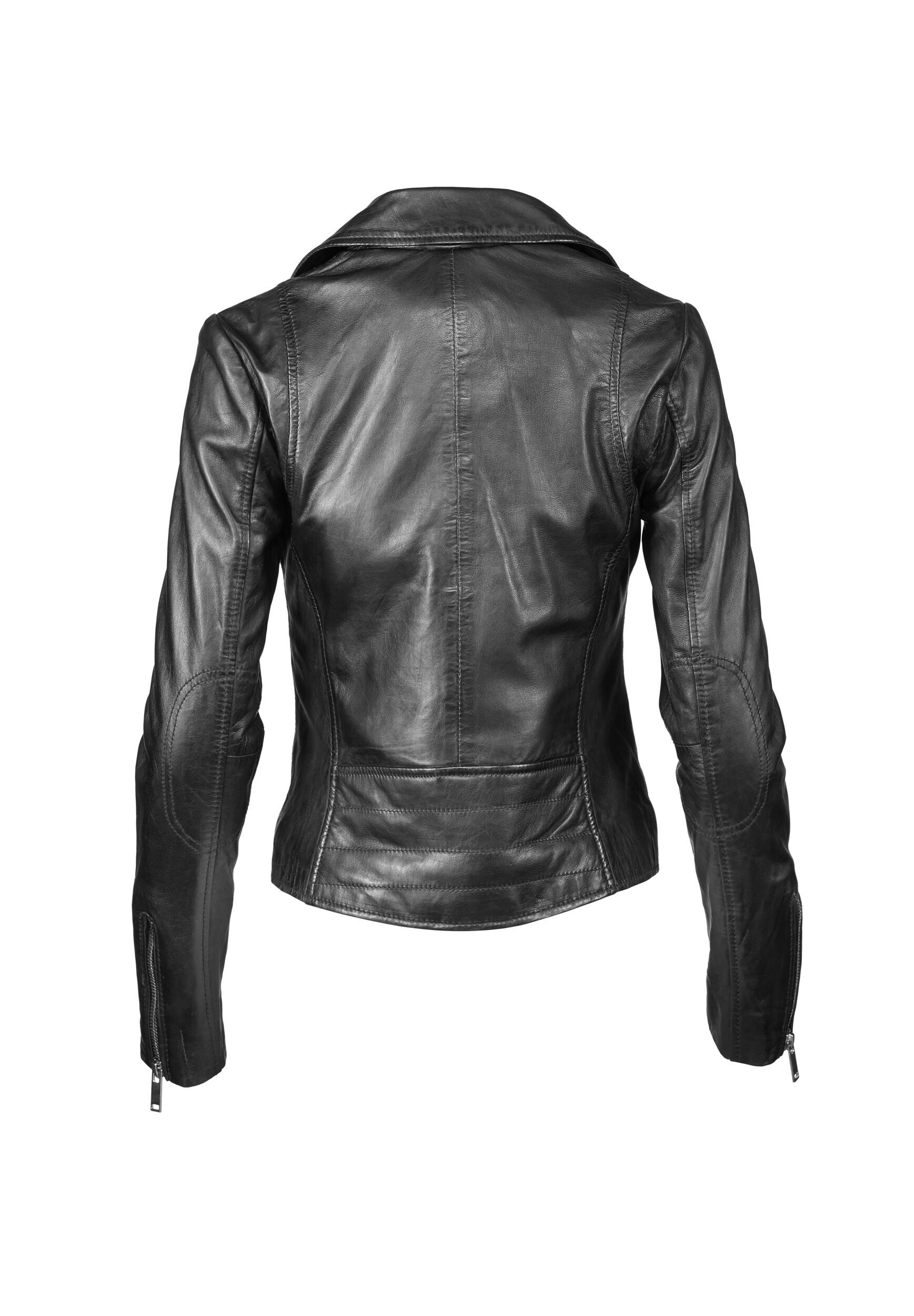 Apple of Eden Lederjacke »Apple of Eden Lederjacke AOE-103« ohne Kapuze aus hochwertigem Leder