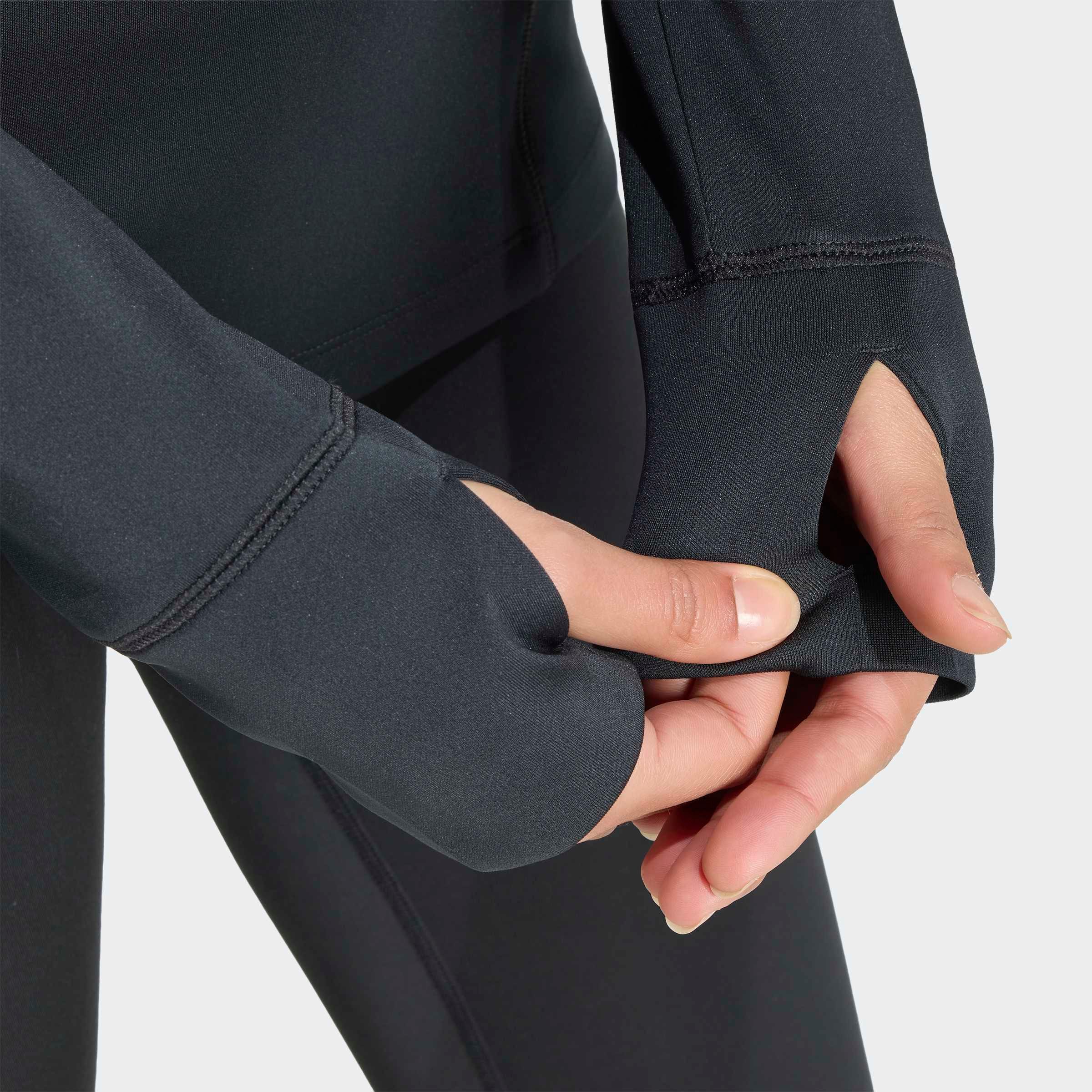 adidas Performance Rollkragenpullover »WORKOUT ESSENTIALS 1/4 ZIP COVER UP« mit Reißverschluss, für Sportmode und Streetwear, sportlicher Stil