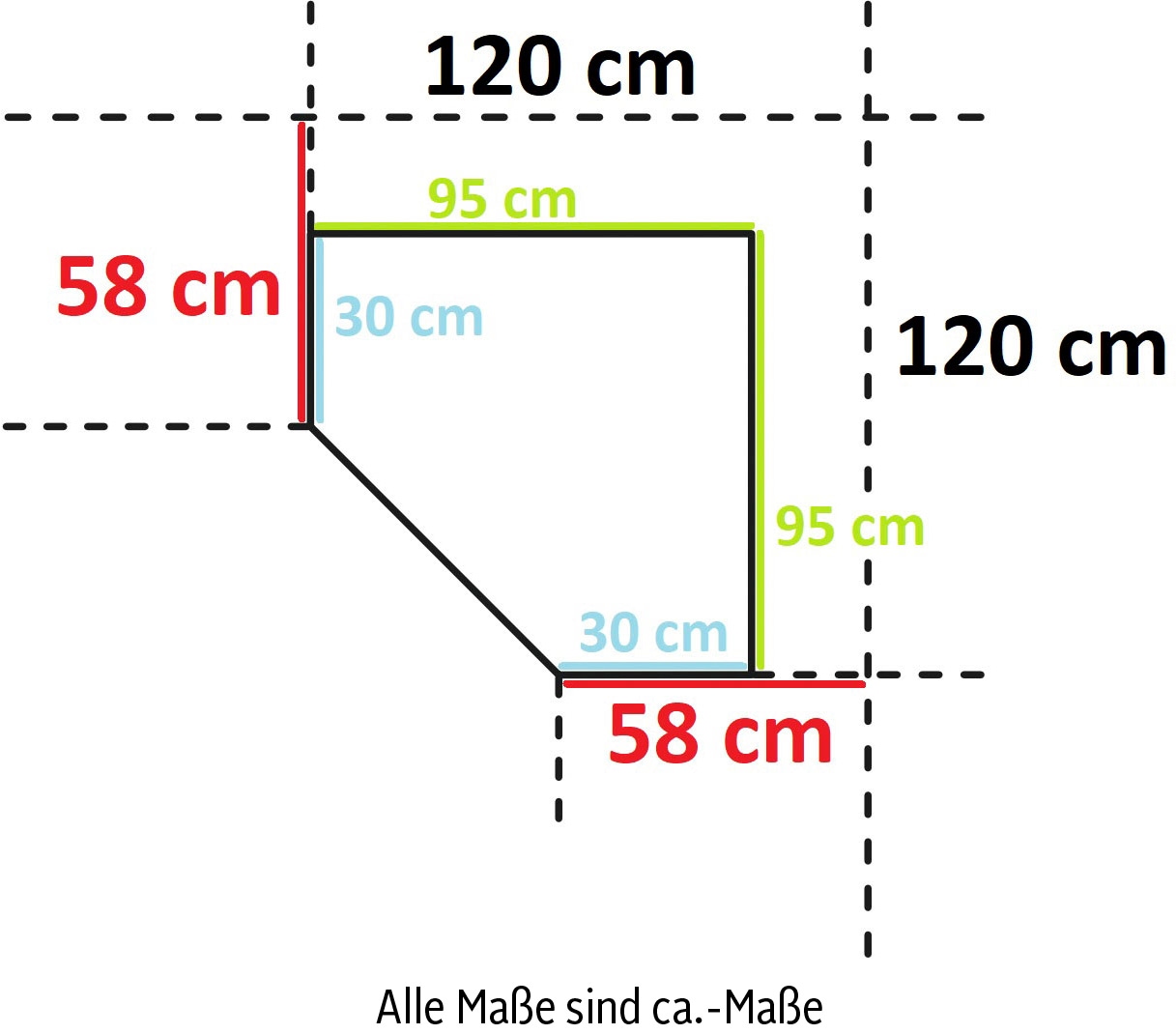 Wimex Eckkleiderschrank »Borkum«, inklusive Einlegeböden und Kleiderstangen
