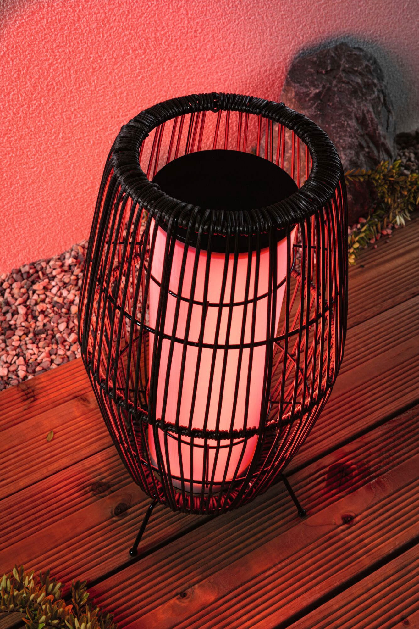 Paulmann LED Gartenleuchte »Outdoor Plug & Shine Basket 40 RGBW ZigBee IP44«, 1 flammig, ZigBee IP44 RGBW
