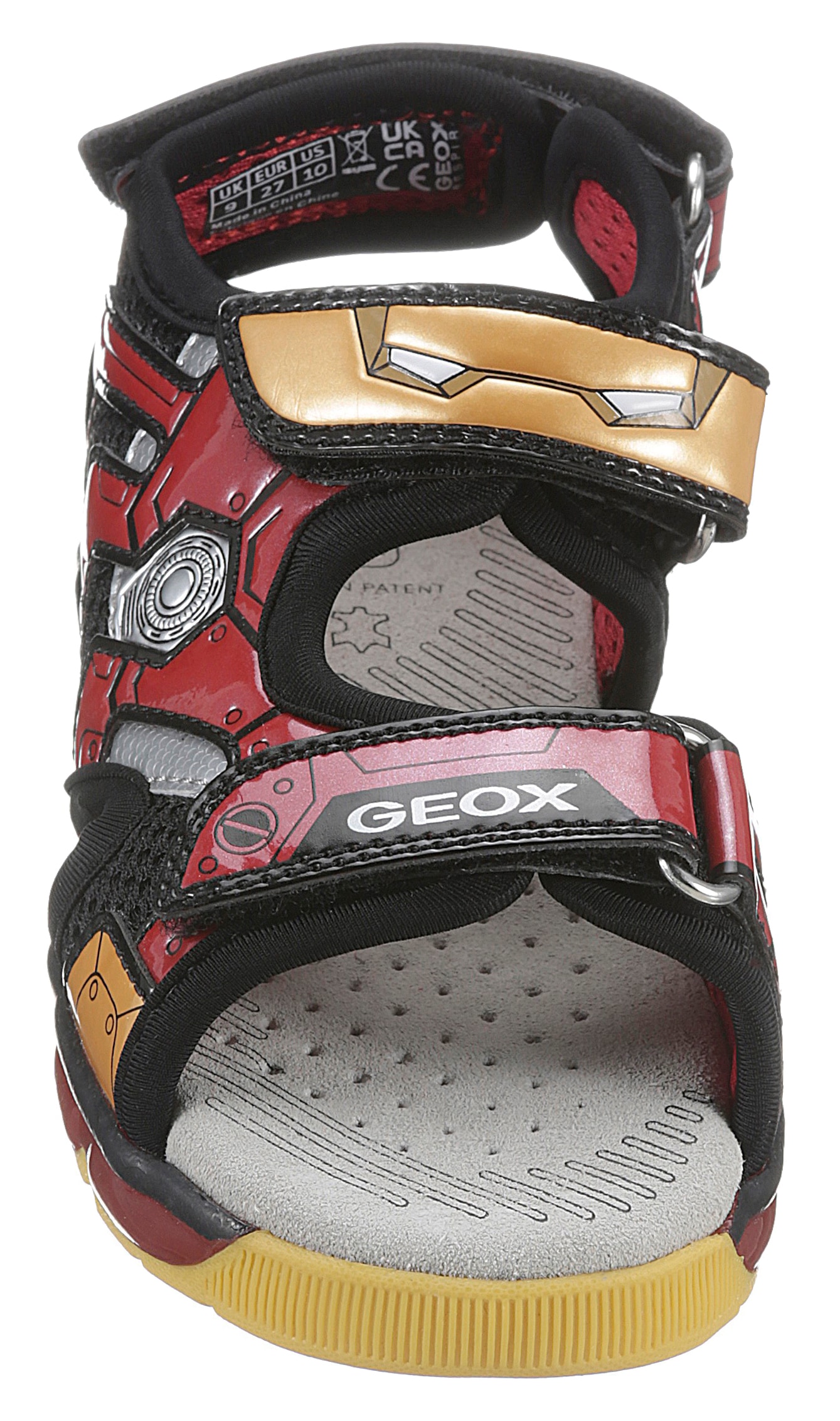 Geox Sandale BOY«, und Blinkfunktion J SANDAL ANDROID Ironman-Motiv kaufen bequem mit »Blinkschuh