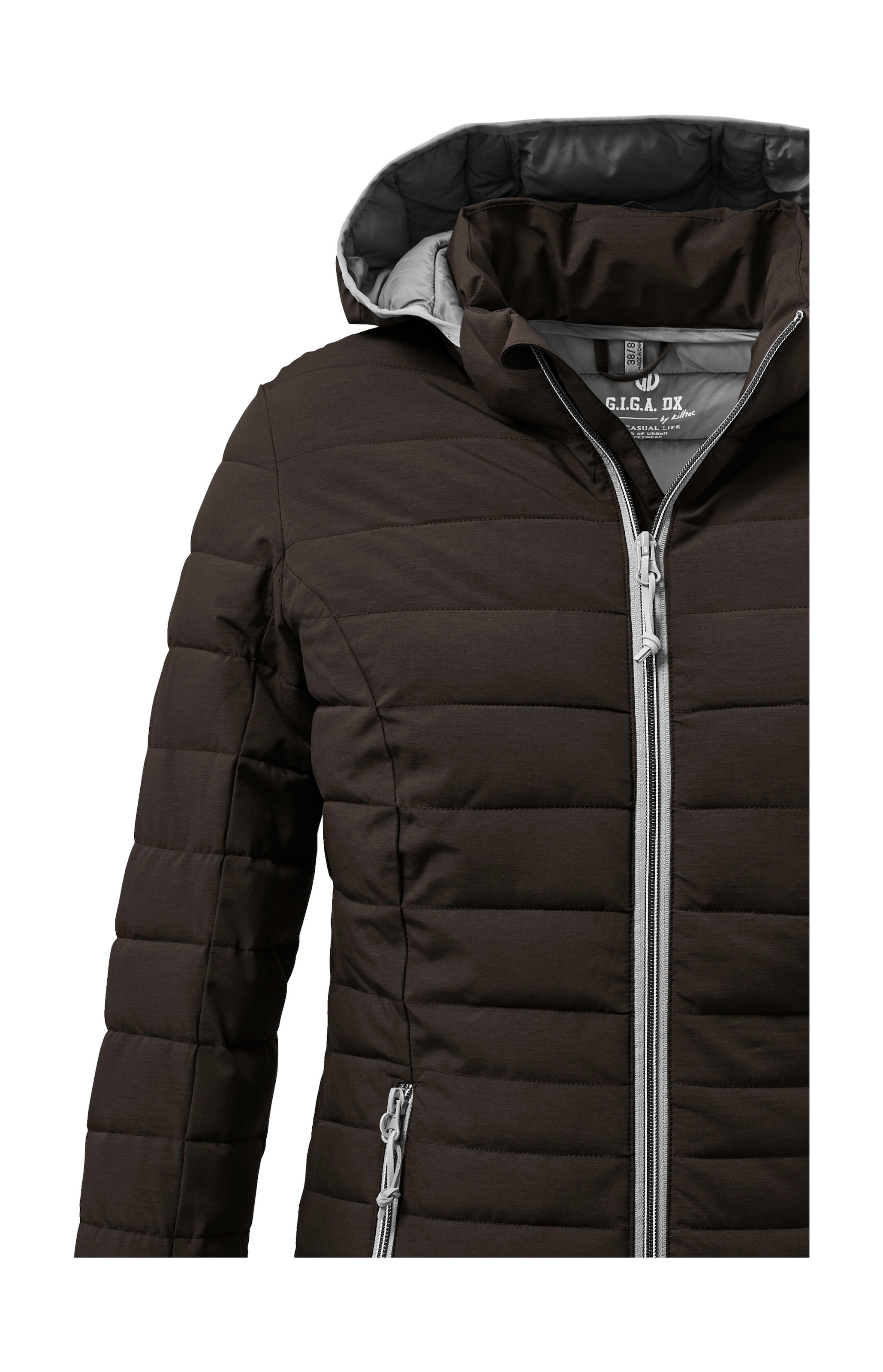G.I.G.A. DX by killtec Steppjacke »Uyaka«, Leichte, wasserabweisende Damenjacke mit abzippbarer Kapuze