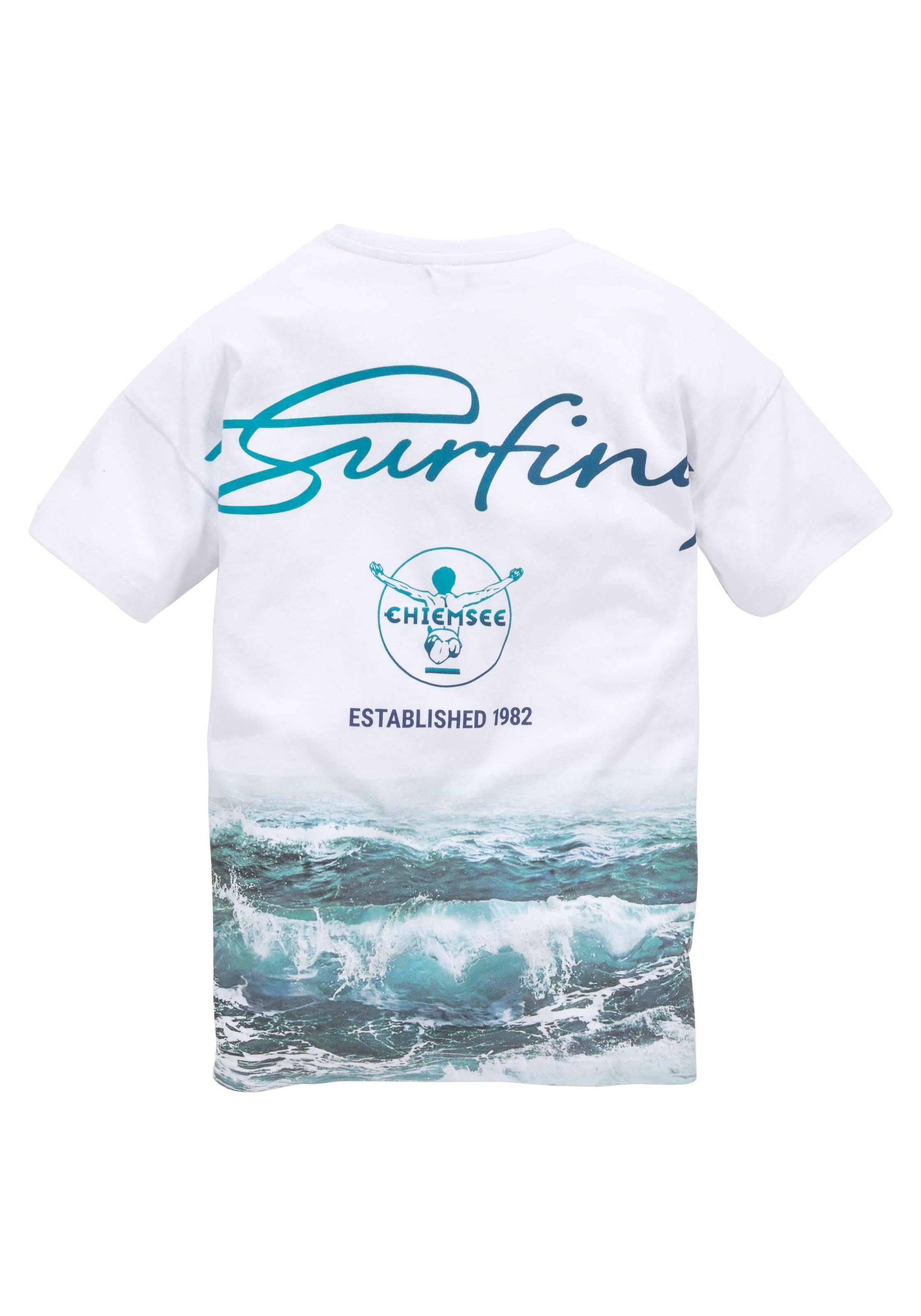 Chiemsee T-Shirt »WAVE«, Kurzarm, Basic-Passform, bedruckt, Rundhalsausschnitt