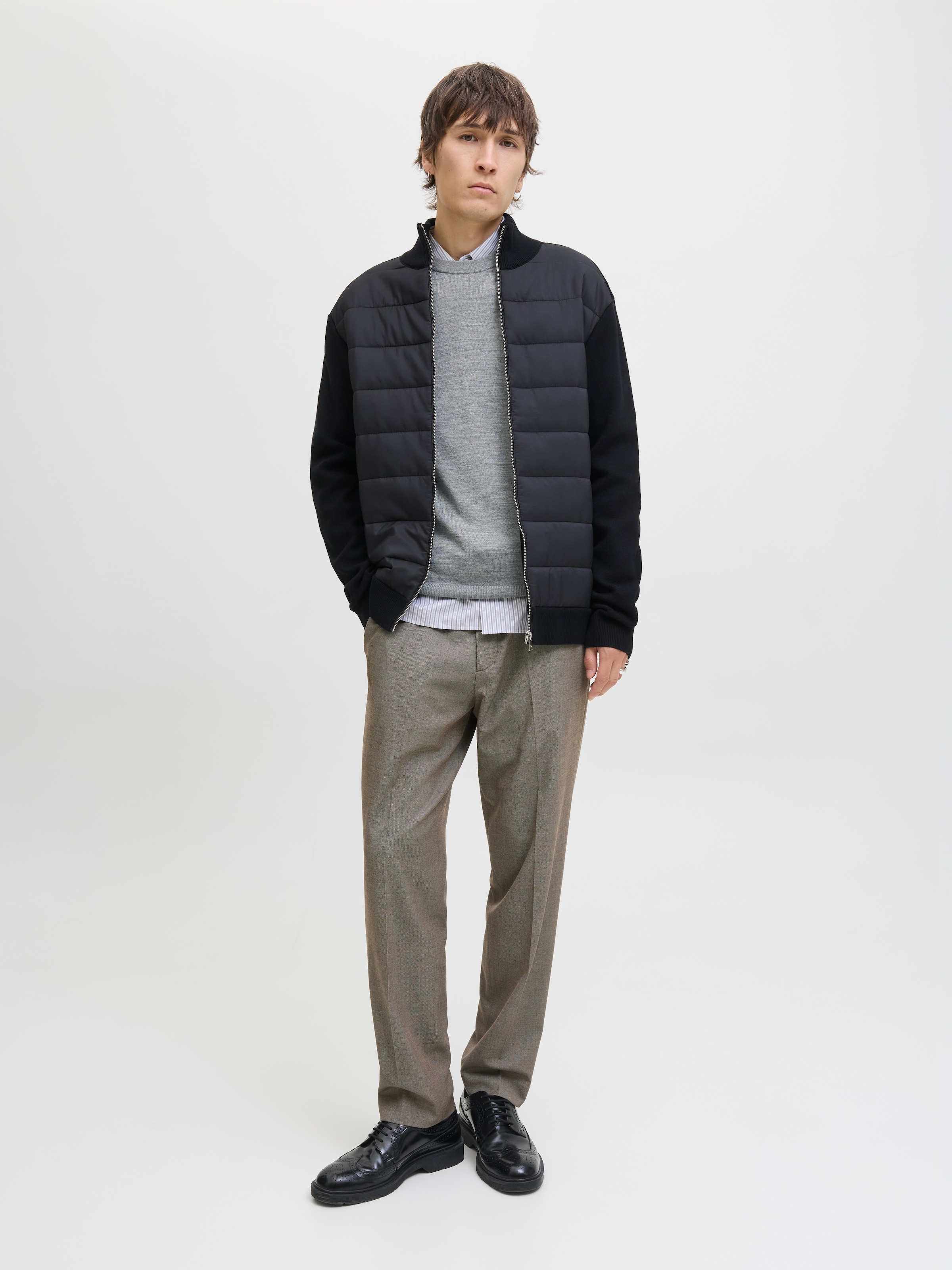 Jack & Jones Rundhalspullover »JPRBLAMARK MERINO KNIT CREW NECK LN«