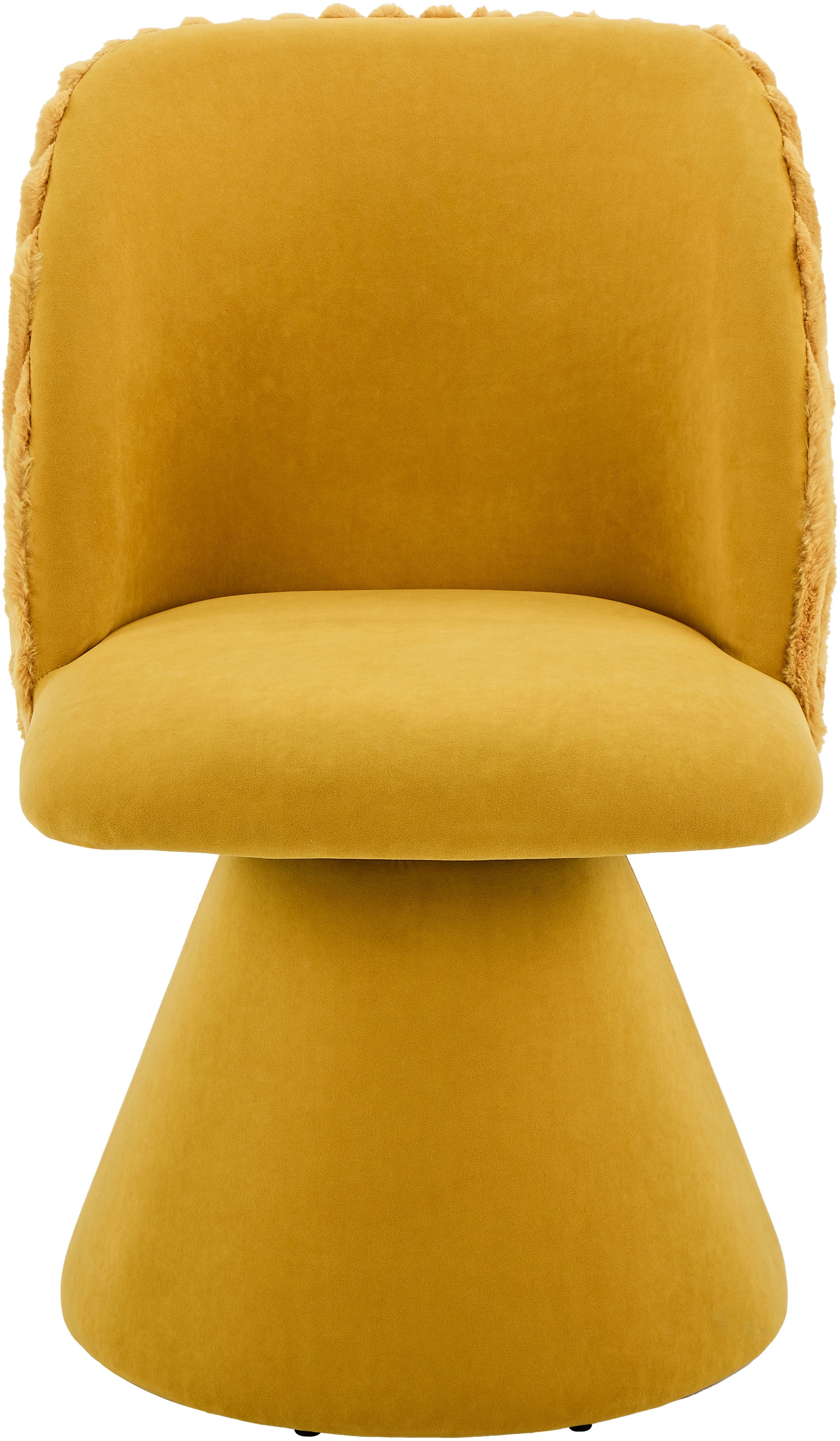 HELA Drehstuhl »BARI« (Set) 2 Stk.360° drehbar, Polsterfuß, Materialkombi, Außen Felloptik Innen Velvet