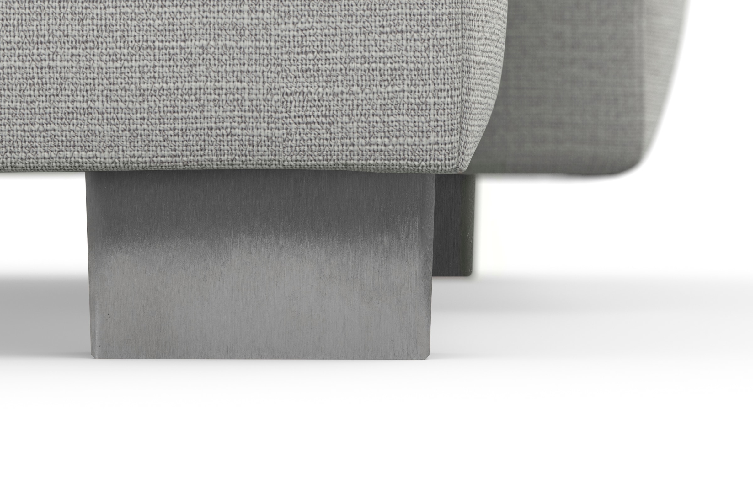 sit&more Wohnlandschaft »Dundee U-Form« mit Federkern und Edelstahlfüßen, wahlweise mit Kopfteilverstellung