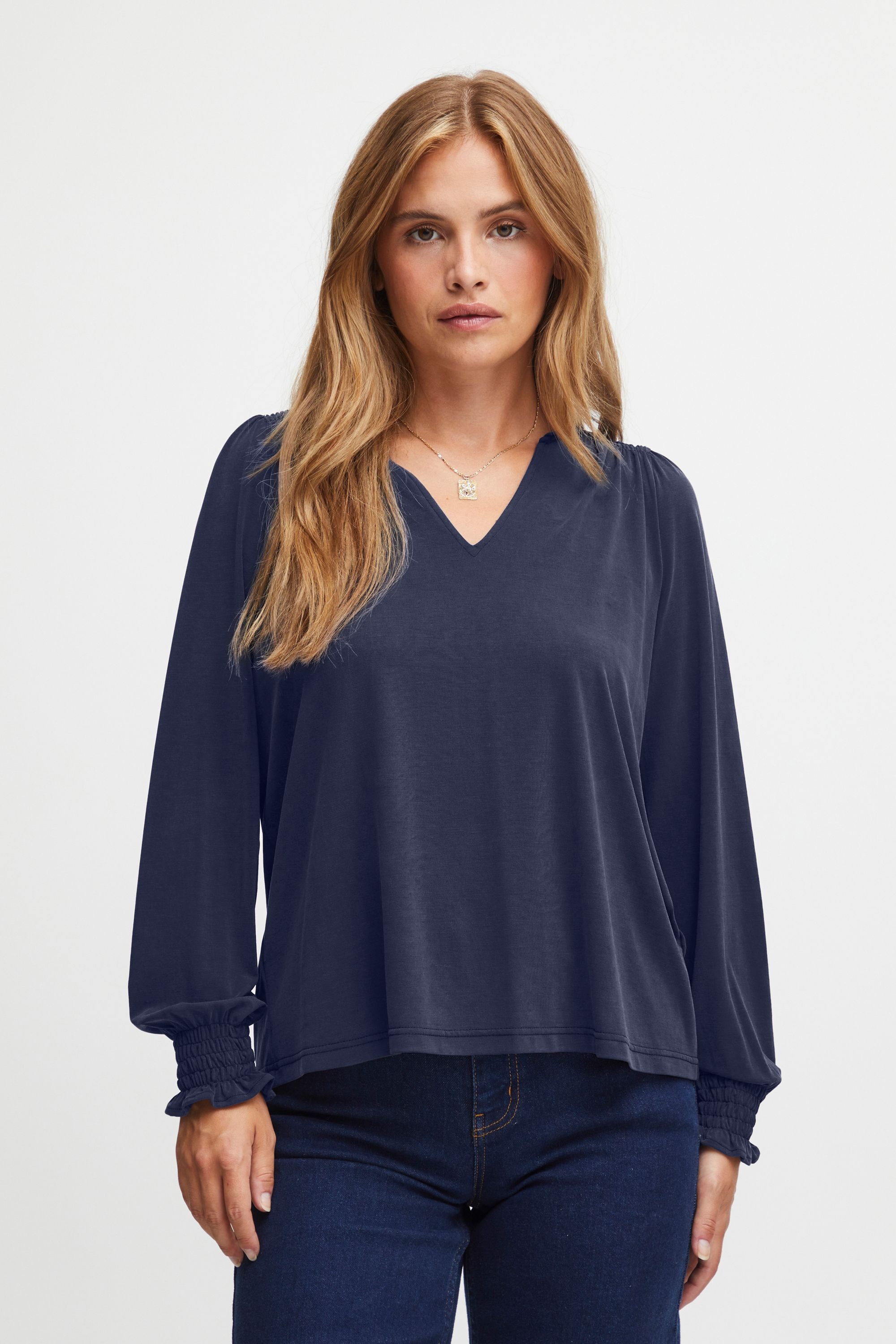 Pulz Jeans Langarmbluse »Langarmbluse PZLIPPA VNeck Blouse«