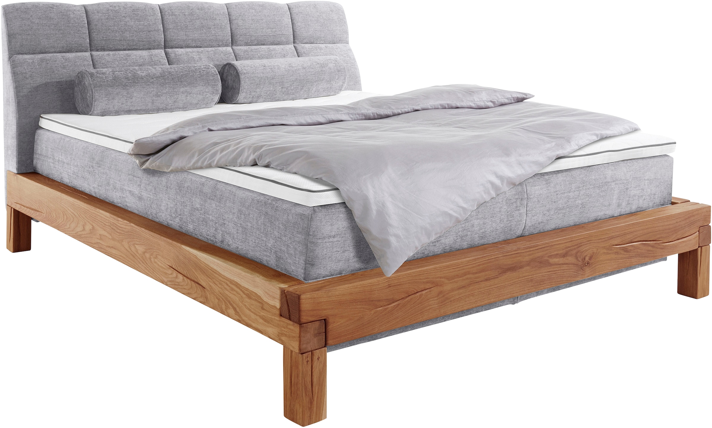 Home affaire Boxspringbett »Villads«, Liegefläche: 180/200 cm, Inside-Boxspring-Unterbau, recycelte Stoffe