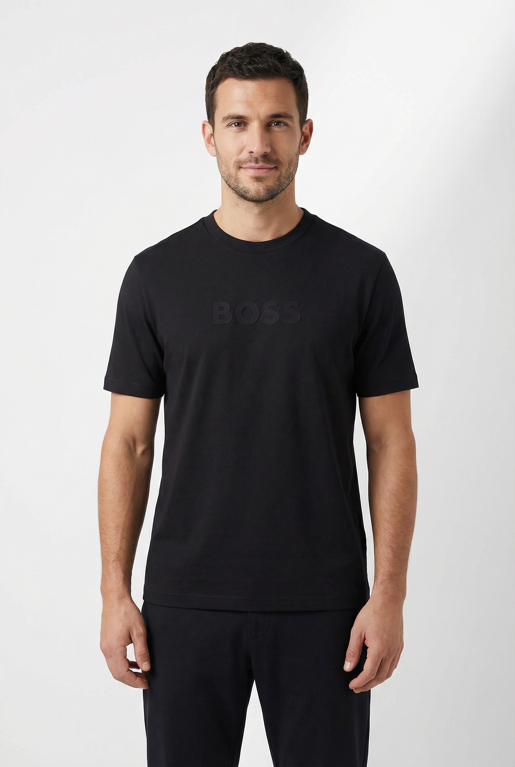 BOSS GREEN T-Shirt Rundhalsausschnitt, Regular Fit, Boss-Logodruck