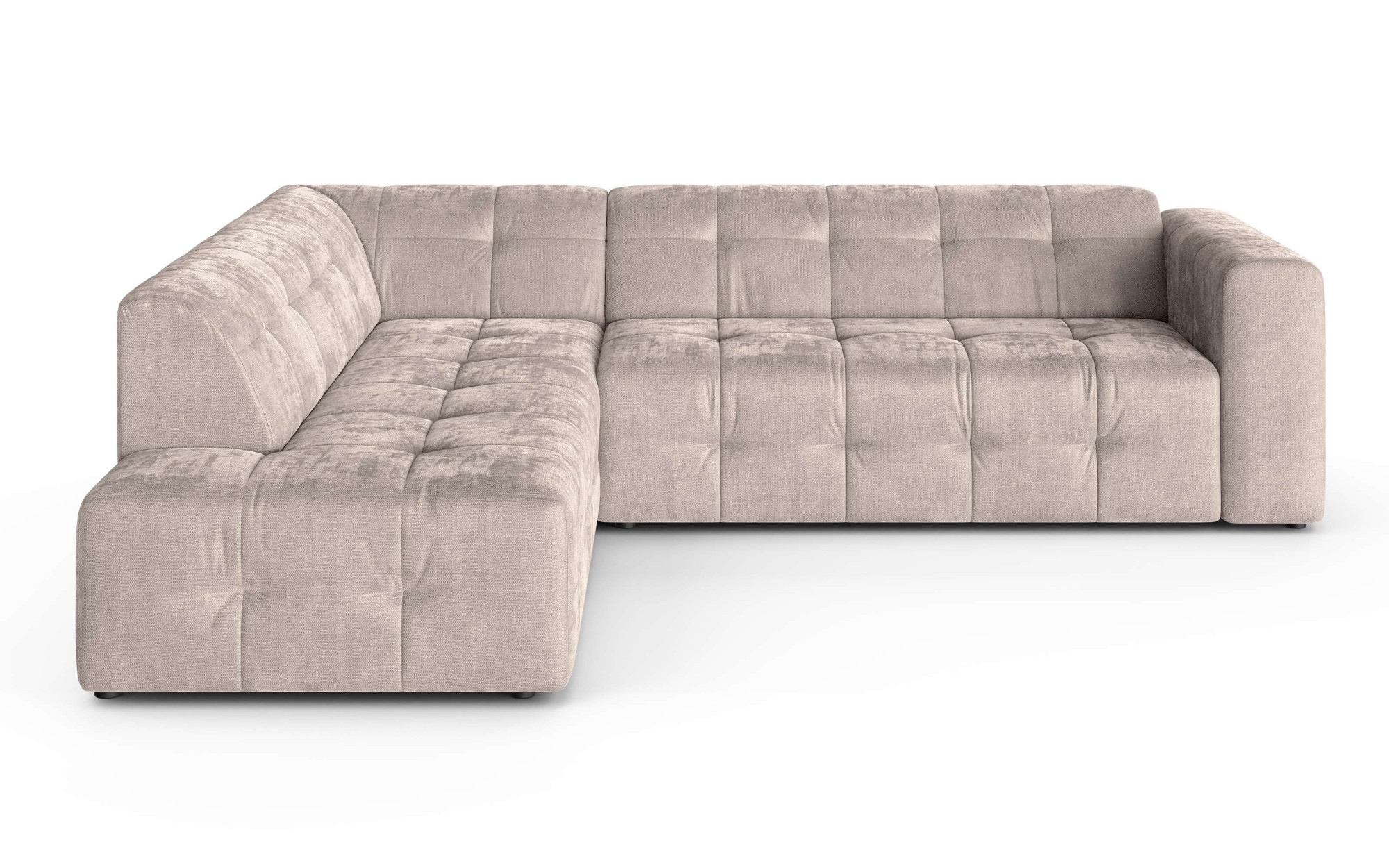 OTTO home Ecksofa »TYZZA L-Form, Breite 265 cm, Verlässliche Qualität, Chenille« Ottomane links/rechts bestellbar, Bezug - Chenille oder Struktur