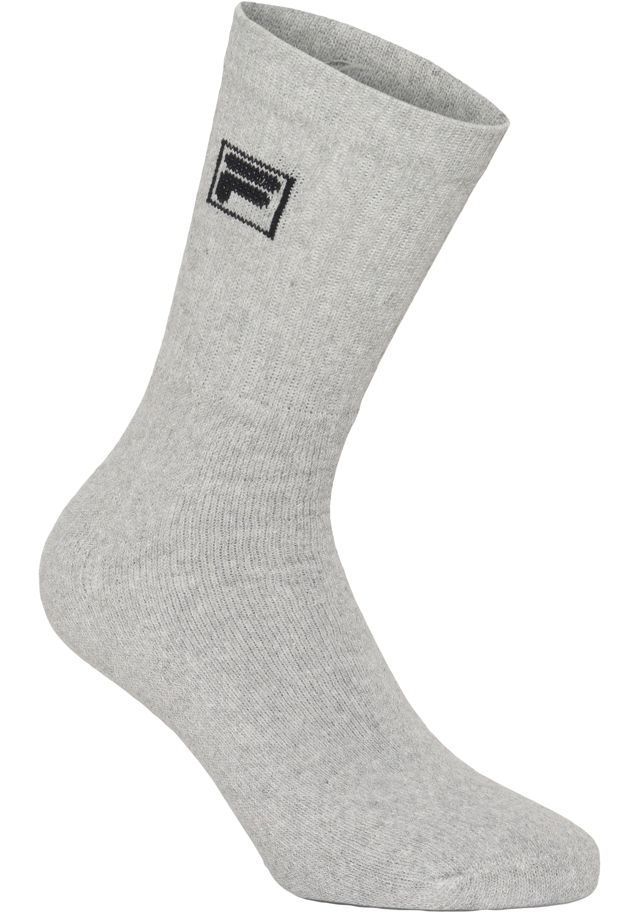 Fila Sportsocken »UNISEX CREW TENNIS FULL TERRY SOCKS«, (9 Paar), mit langem Rippenbündchen