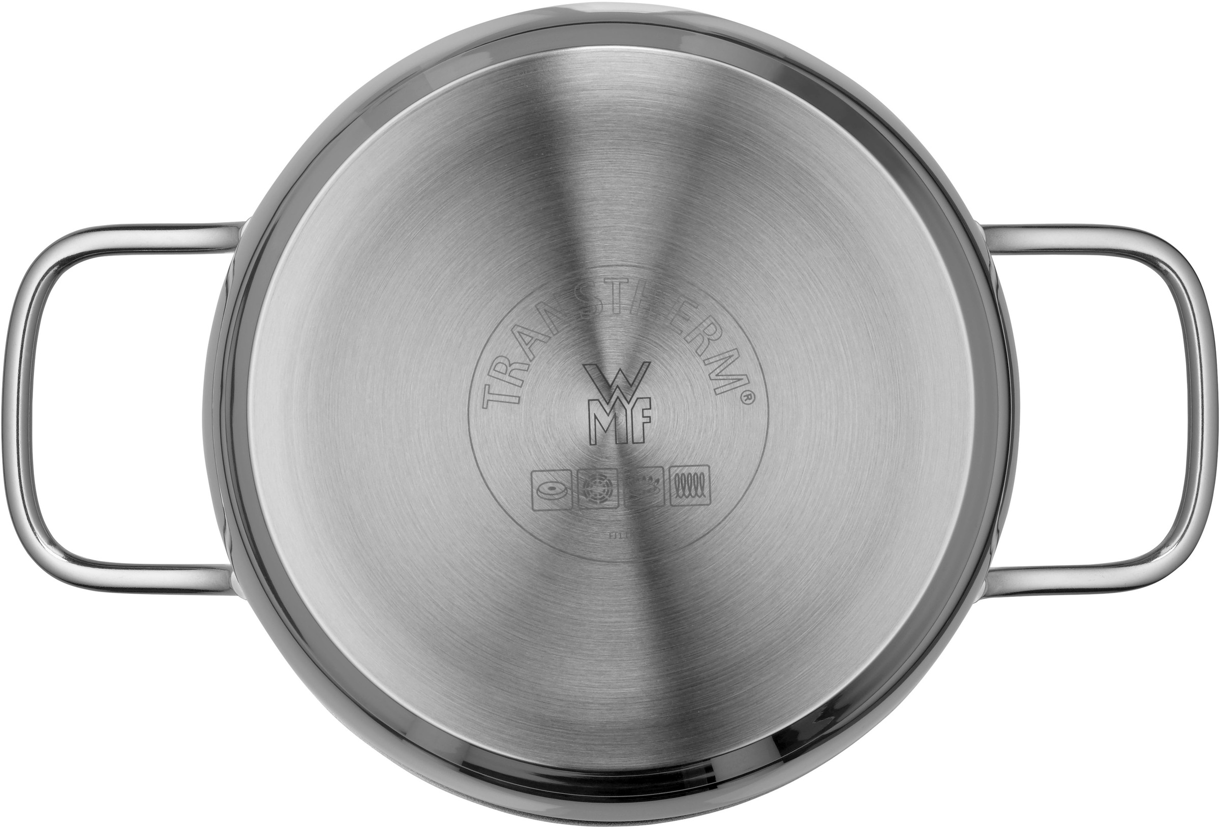 WMF Fleischtopf »Diadem Plus«, Cromargan® Edelstahl Rostfrei 18/10, (2 tlg.), breiter Schüttrand, außergewöhnliches Design, spülmaschinengeeignet