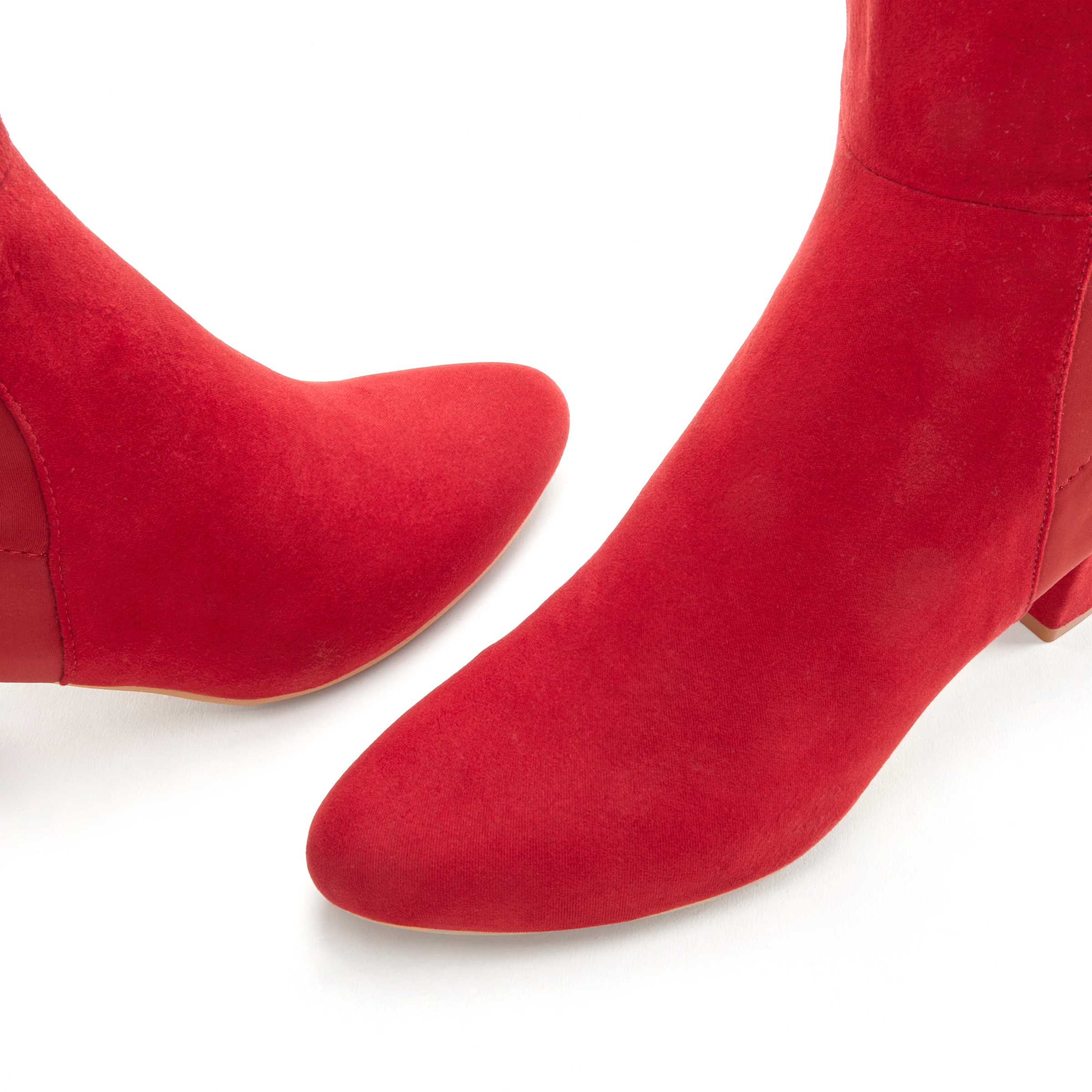 LASCANA Stiefel, mit Stretcheinsatz und Langschaft, Stiefelette, Langer Stiefel VEGAN