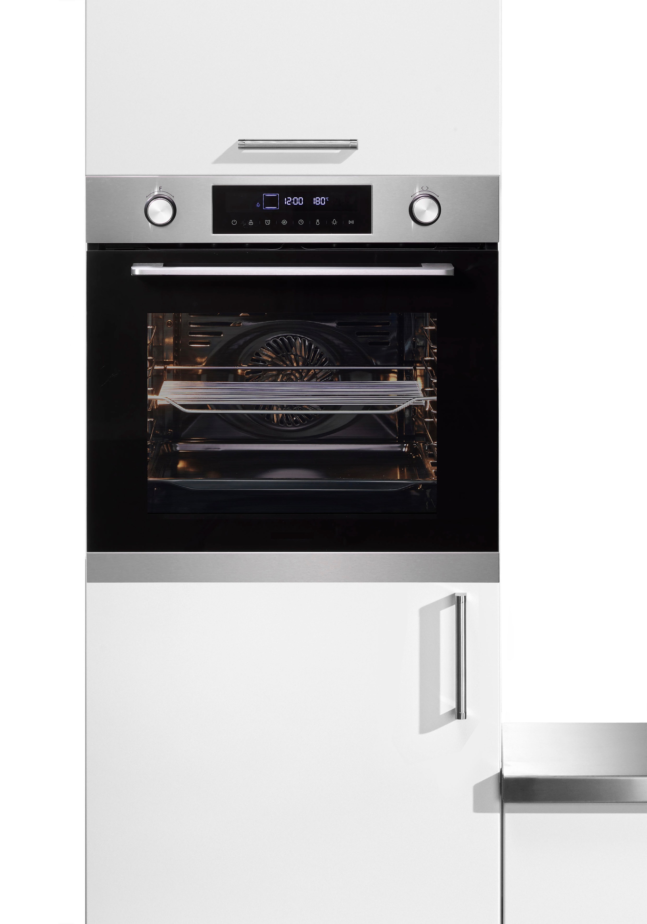 Hanseatic Einbaubackofen »HBO7212A1« mit Aqua-Reinigungsfunktion Auftaufunktion: Bereits zubereitete Gerichte werden schonend aufgetaut