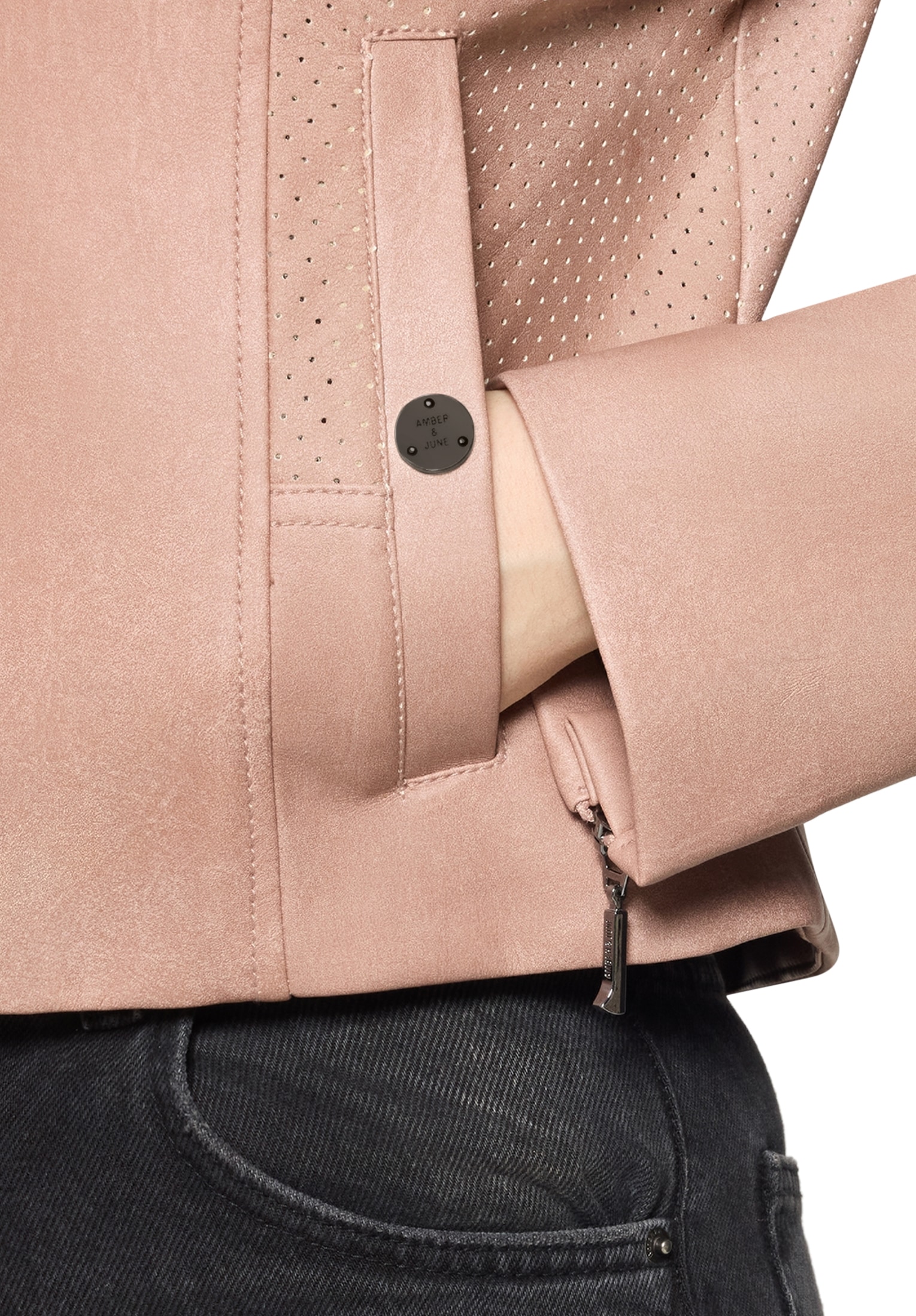 Amber & June Outdoorjacke »Casual-Jacke mit Stehkragen«