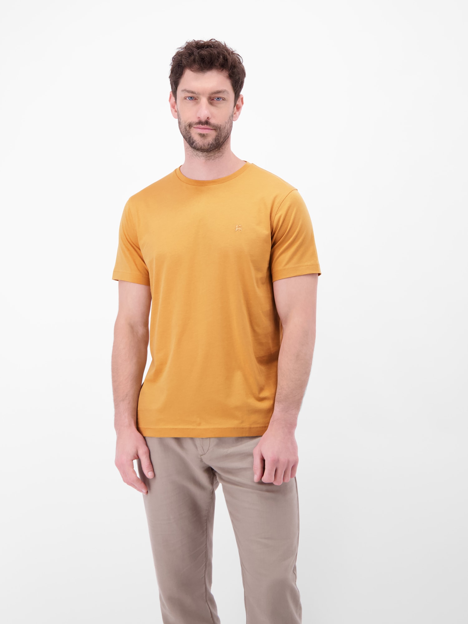 LERROS Rundhalsshirt »Rundhals T-Shirt aus Baumwolle« 100% Baumwolle, einfarbig, angenehmer Tragekomfort
