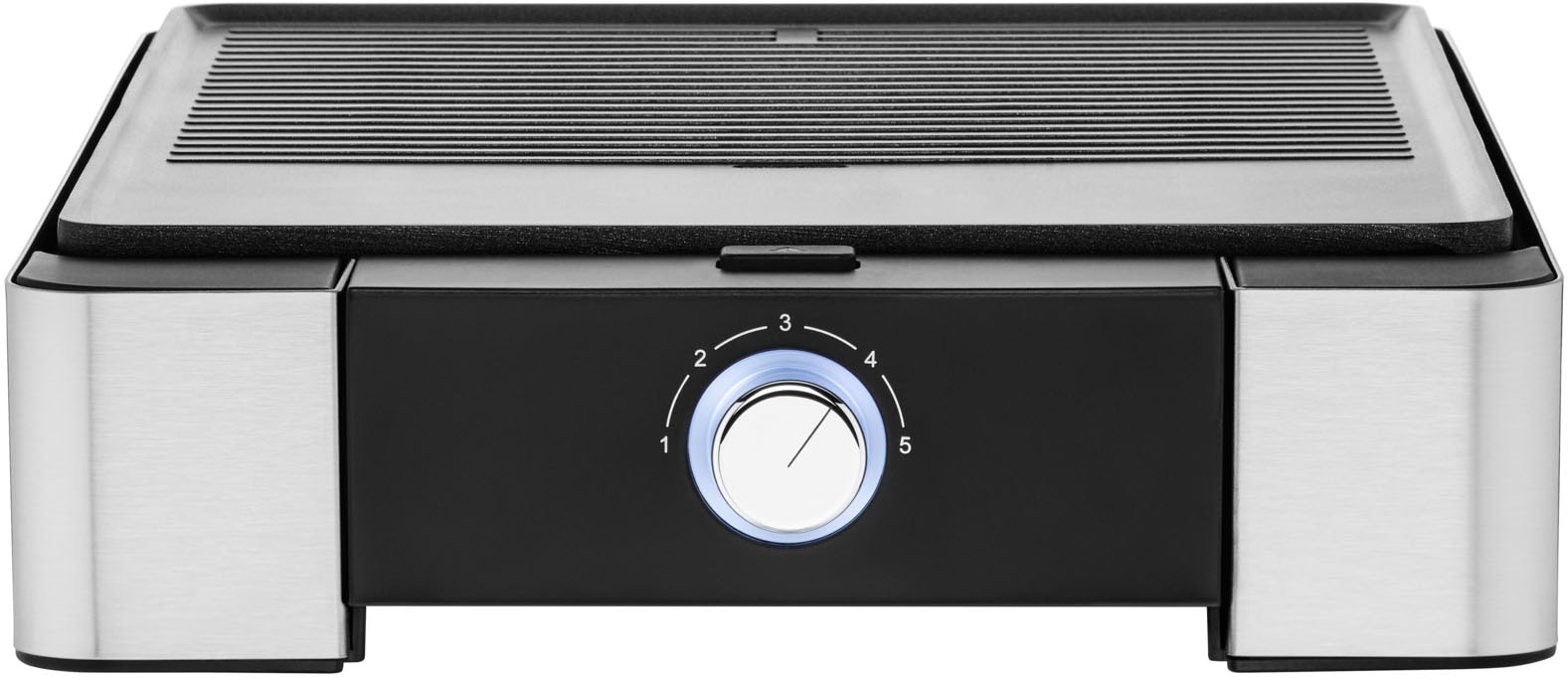 WMF Tischgrill »LONO flach & gerippt«, 2300 W, stufenlose Temperatureinstellung, antihaftbeschichtete Grillplatte
