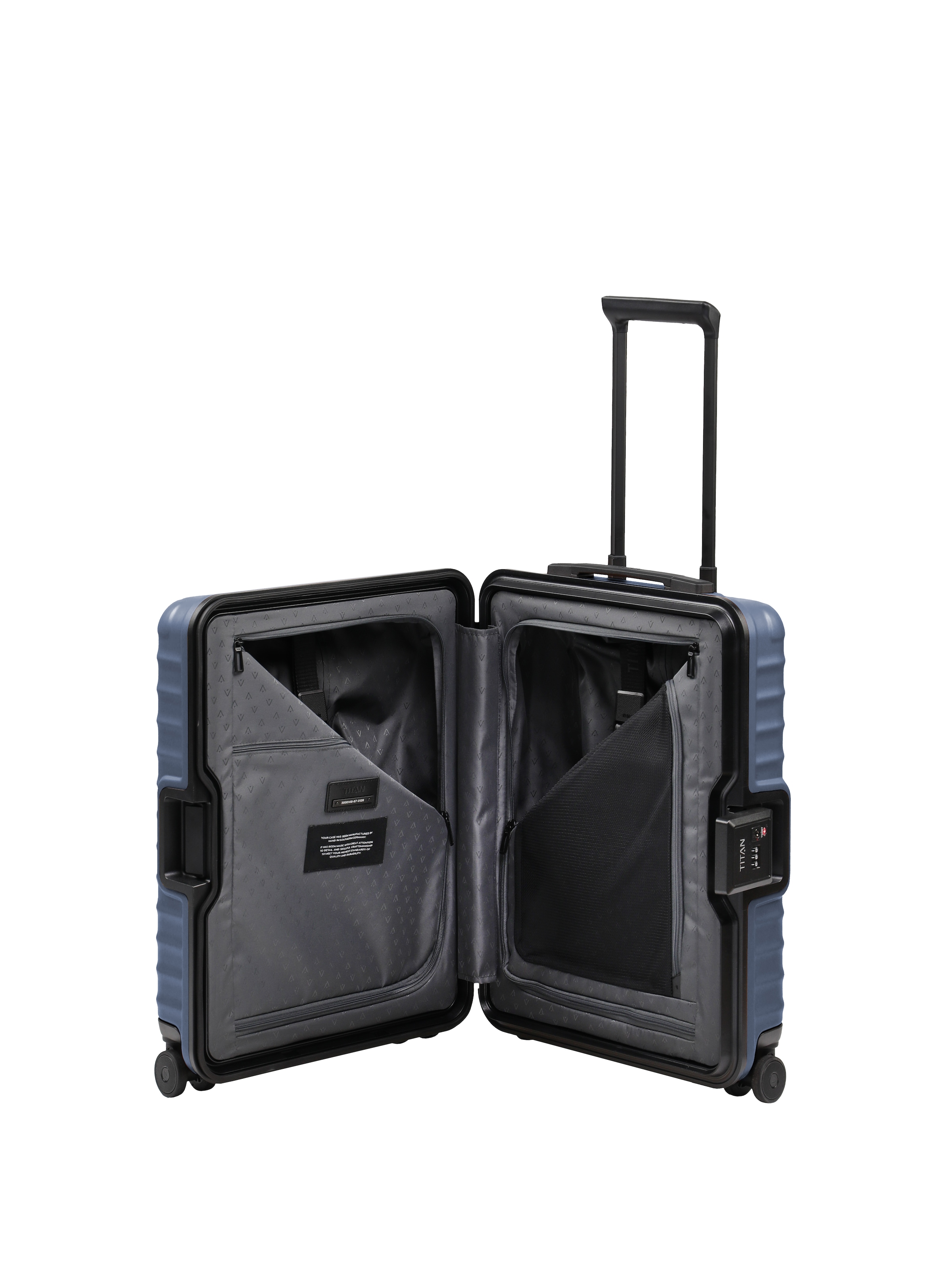 TITAN - Made in Germany Trolley »OVERSEAS Koffer Hartschale« 38 l 4 Rollen mit TSA-Rahmenschloss, intelligenter Innenaufteilung Größe S