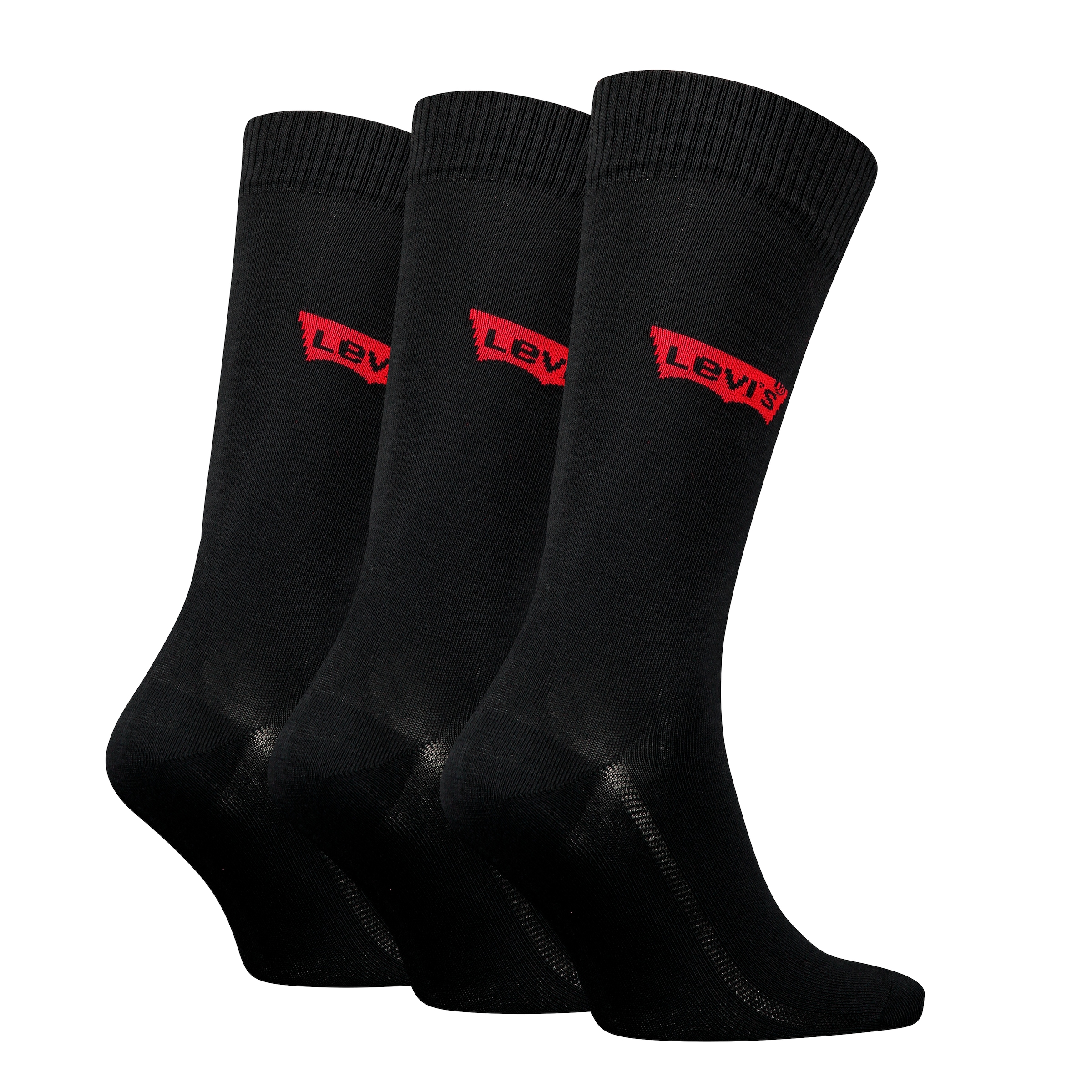 Levi's® Socken »LEVIS REGULAR CUT BW LOGO RECYCL CO 3P« Packung, 2er Pack, 3 Stk. tlg. mit breitem Logobund