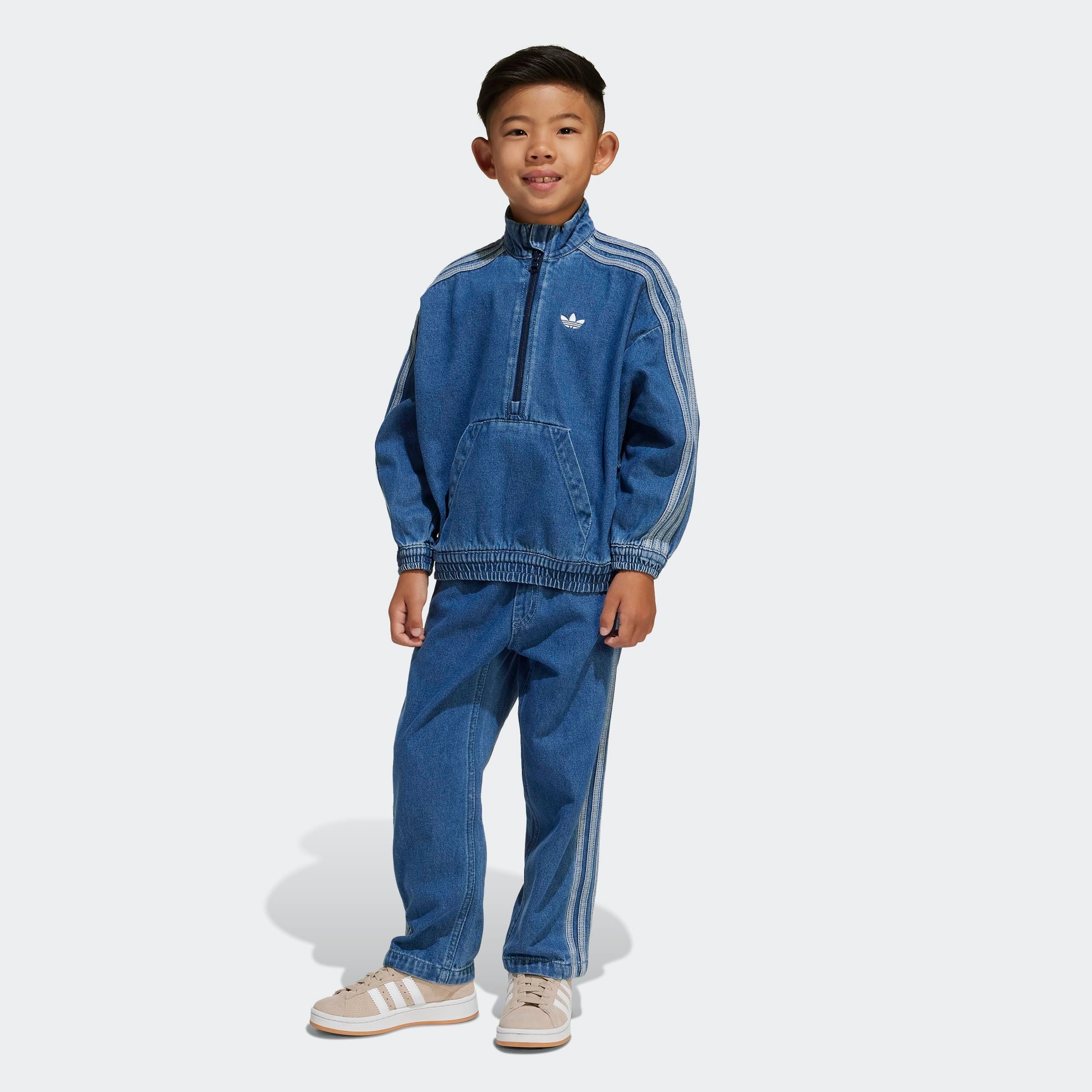adidas Originals Trainingsanzug »DENIM SET« 2 Stk. für Kinder, zweiteiliges Set, aus Baumwolle