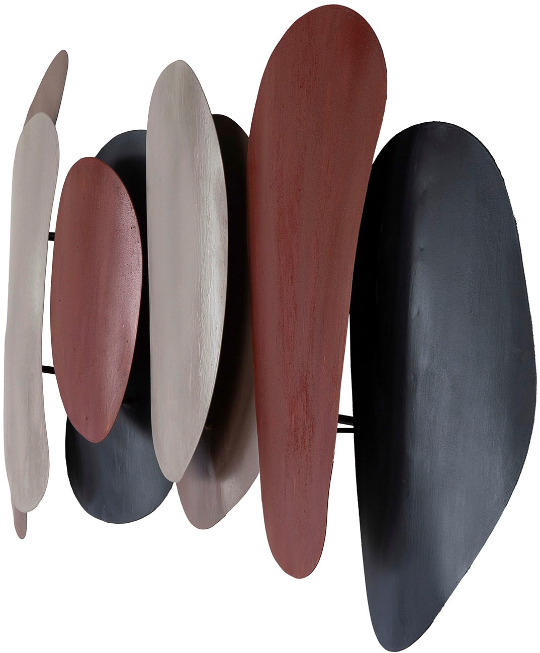 Casablanca by Gilde Wanddekoobjekt »Wandrelief Bueno anthrazitfarben; braun; creme H. 44 cm«, (1 St.)