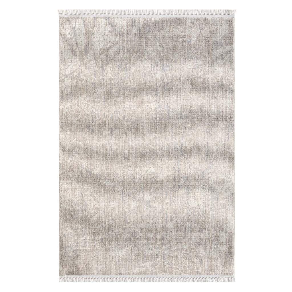 Carpet City Teppich »CLASICO 9150«, rechteckig, 11 mm Höhe, Läufer, Kurzflor, Hochtief-Muster, Boho, Fransen, Wohnzimmer