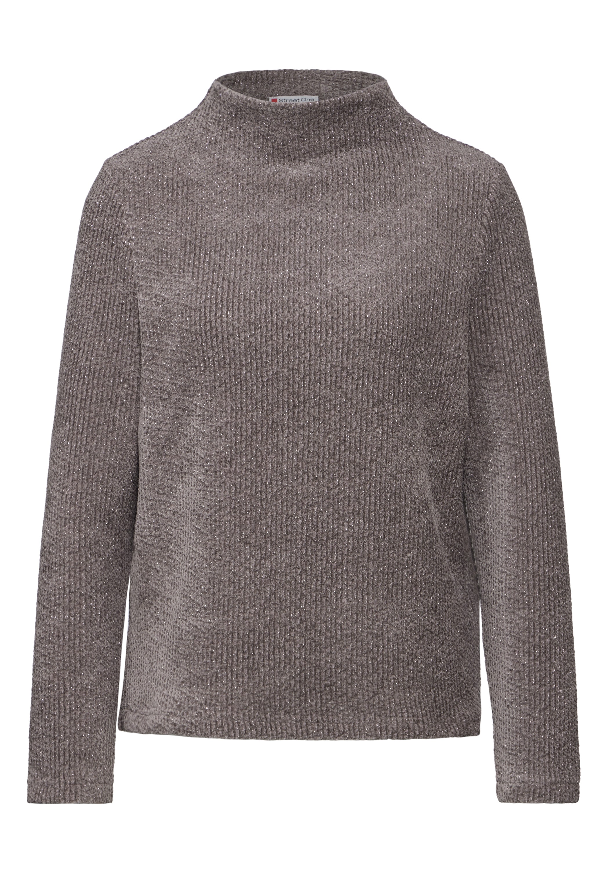 STREET ONE Langarmshirt, mit metallisierten Fasern
