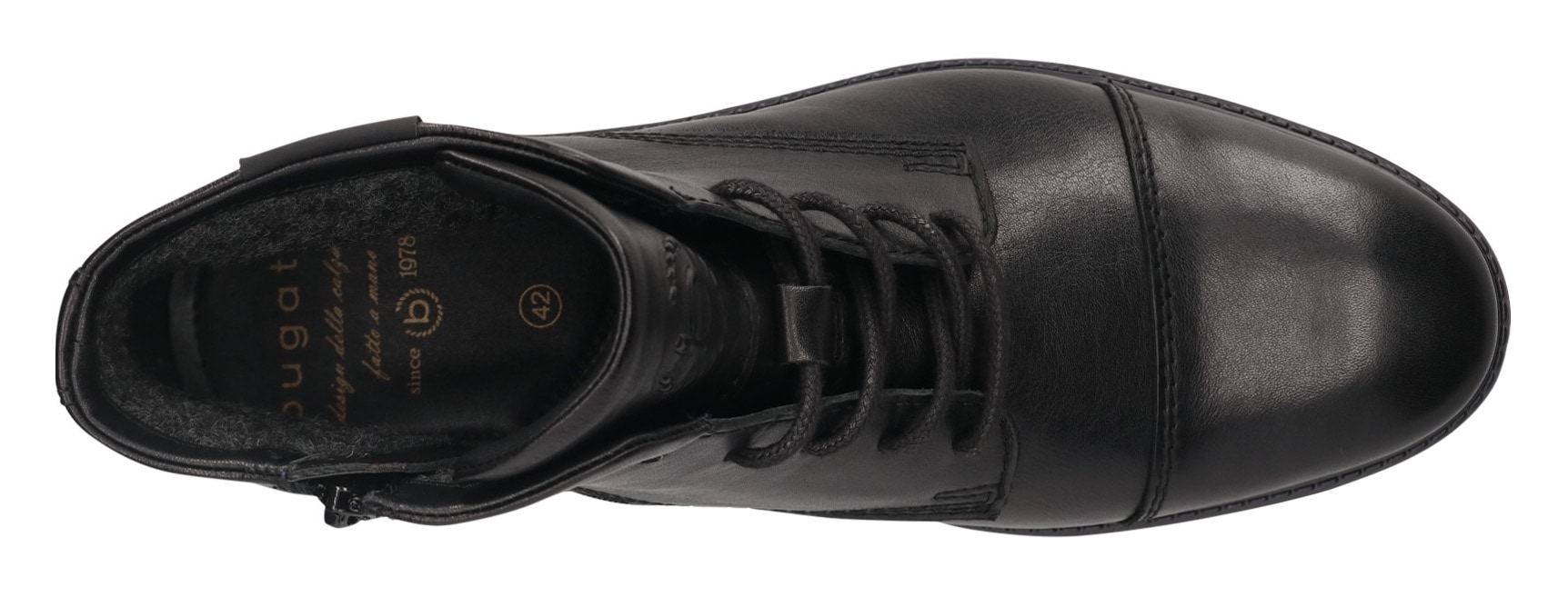 bugatti Schnürboots  Stiefel, Schnürstiefelette, Business-Boots mit Reißverschluss