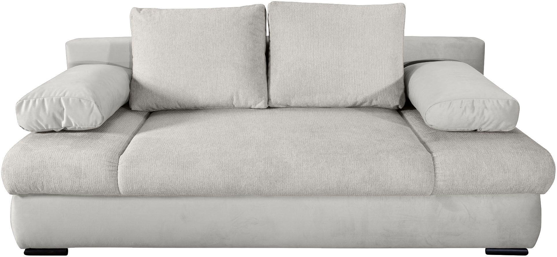 COLLECTION AB Schlafsofa »Chicago mit Bettfunktion, Schlafcouch«, inklusive Bettkasten, Cord-Samt Bezug, anthrazit