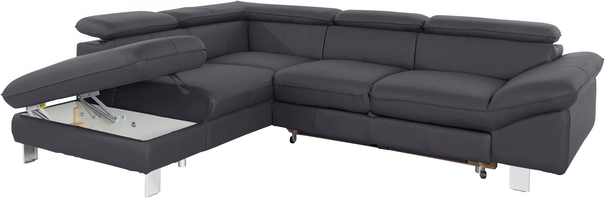 COTTA Ecksofa »Driver L-Form«, mit Kopfteilverstellung, wahlweise mit Bettfunktion & Bettkasten