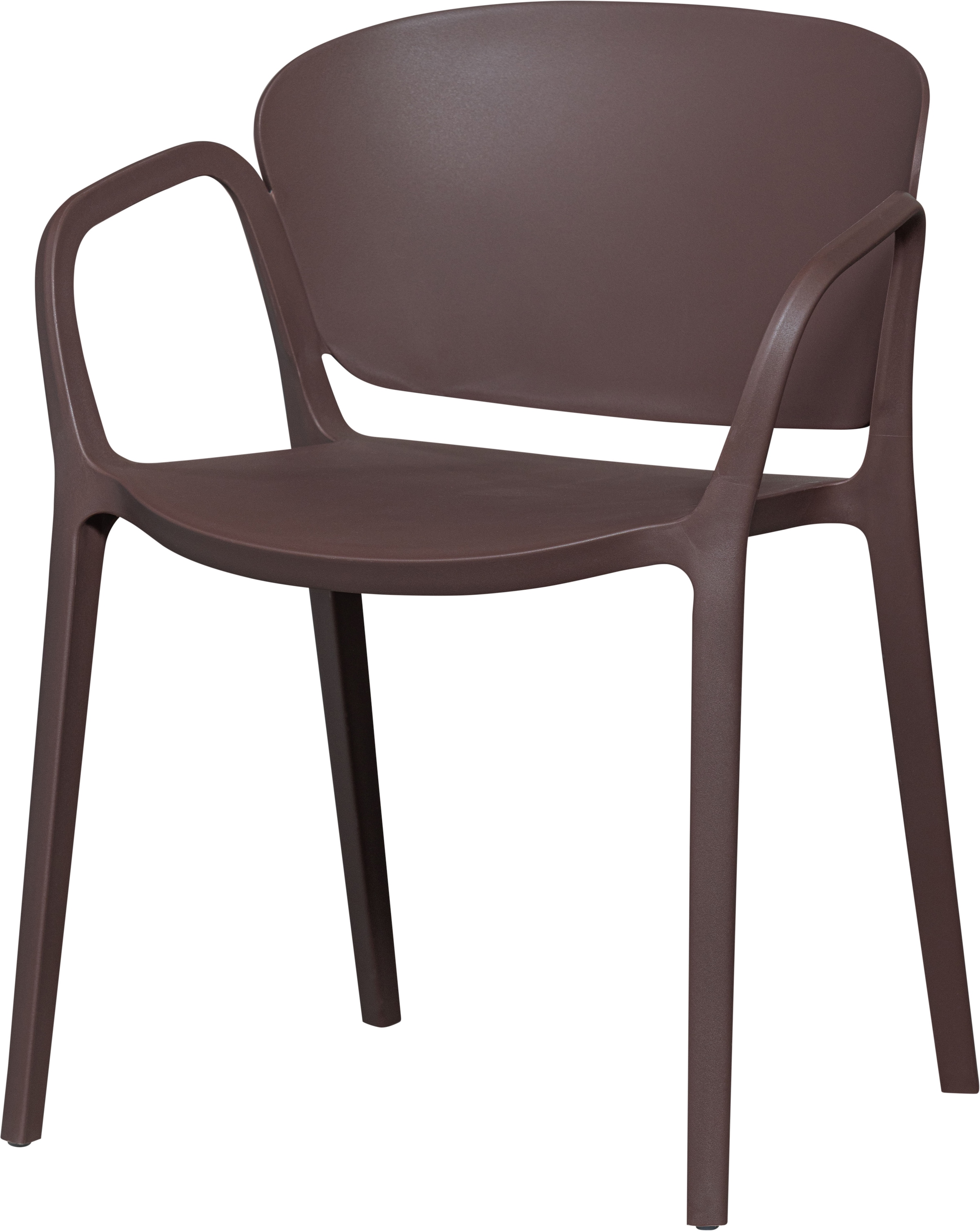 WOOOD Esszimmerstuhl »Bent Polypropylen stapelbar für In- und Outdoor, H 75 x B 57 x T 56 cm« () (Set, 2 St) Tragkraft 150 kg, wasserabweisendes, fertig montiert