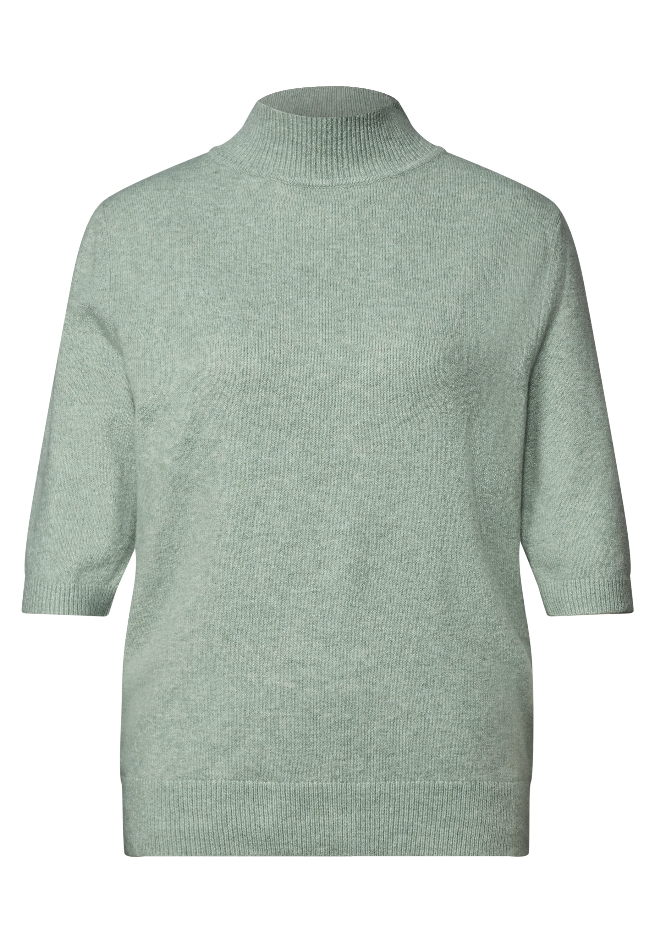 STREET ONE Strickpullover Halbarm-Pullover mit Turtle Neck