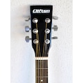 Clifton Westerngitarre »Dreadnought Gitarre«, 4/4, Komplettset; mit Stimmgerät,Tasche, Heft und CD