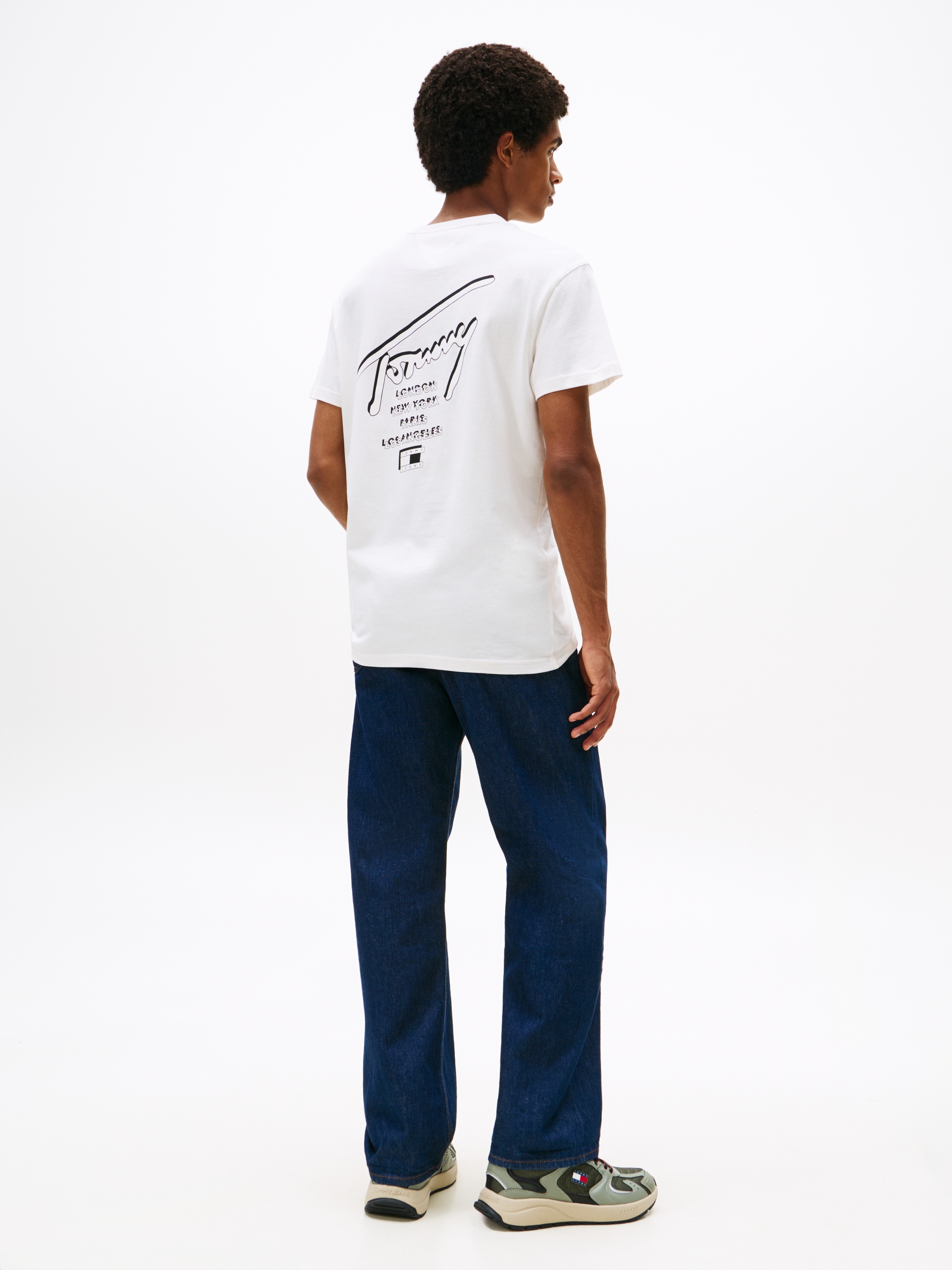 Tommy Jeans T-Shirt »TJM SIGN CITY TEE EXT«, Rundhals, regular fit, großer Rückenprint