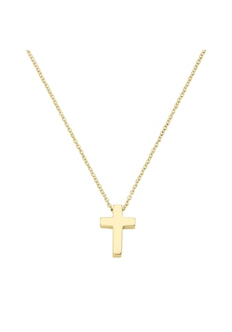 Goldkette »Kette mit einem kleinen Kreuz, Gold 375«