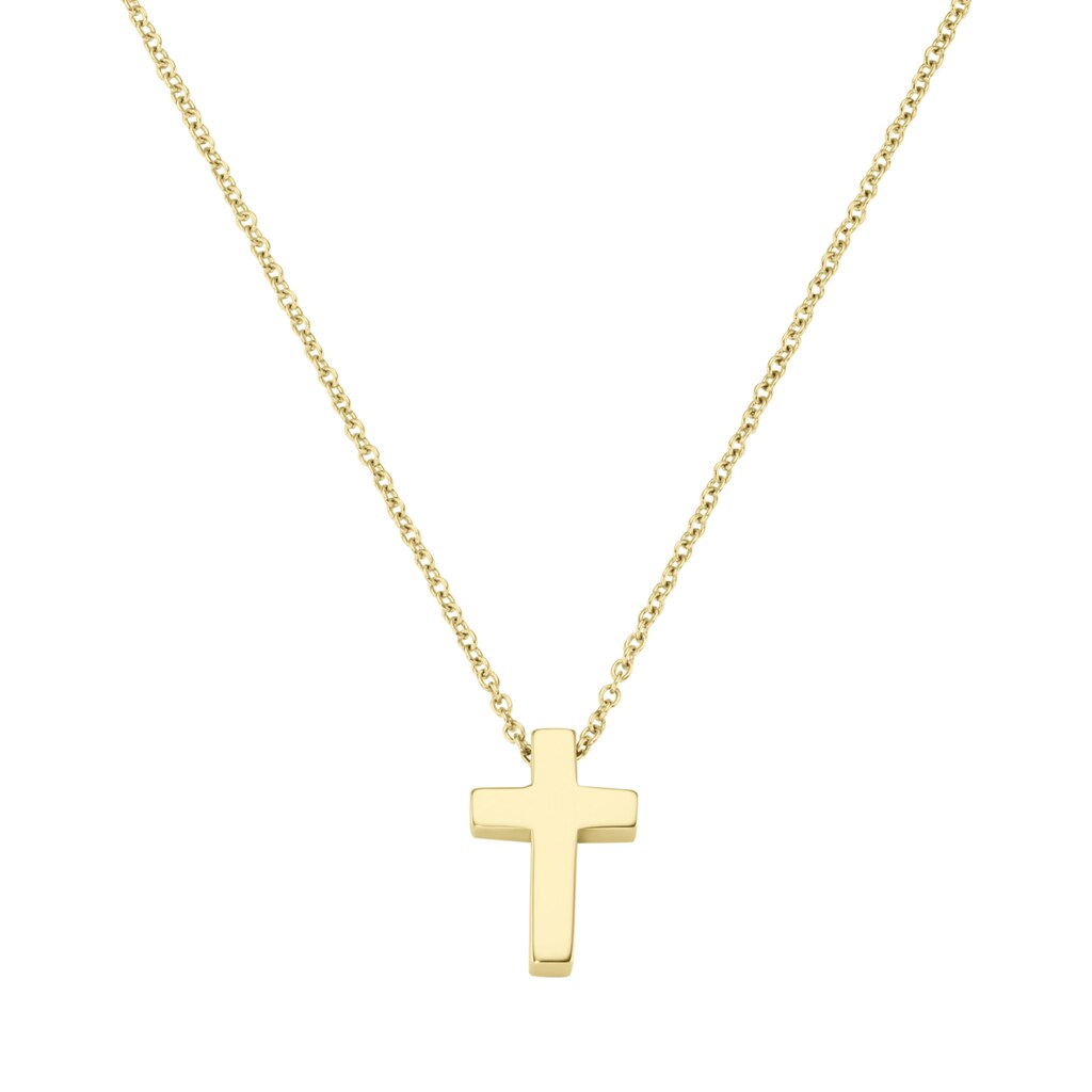 Luigi Merano Goldkette »Kette mit einem kleinen Kreuz, Gold 375«