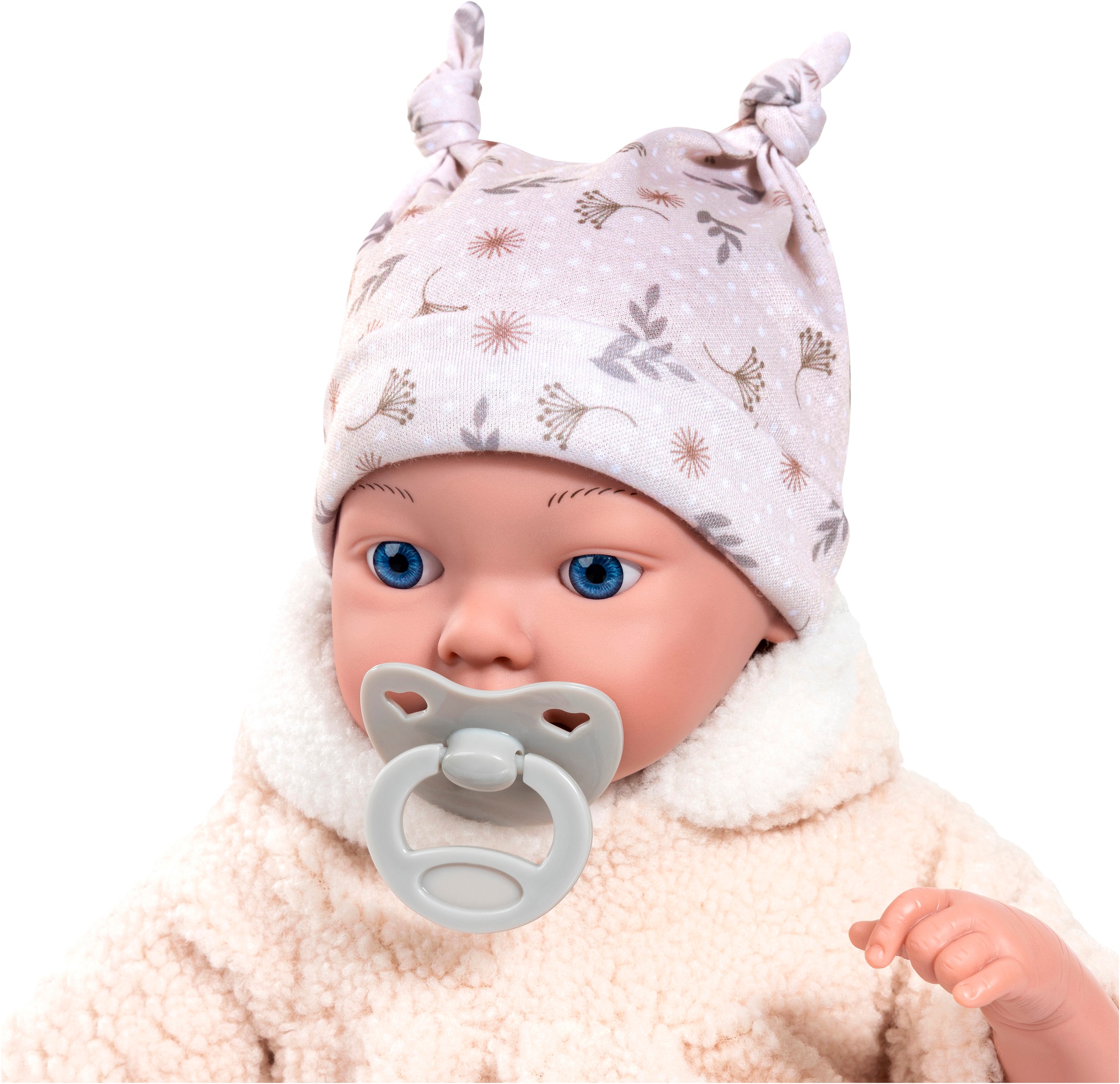 Bayer Babypuppe »Reborn 38 cm Set beige« sieht aus wie ein echtes Baby