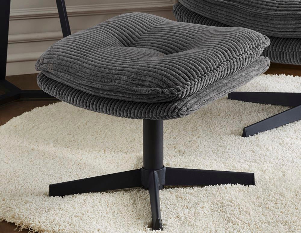 Jockenhöfer Gruppe Relaxsessel »Kasper«, Inklusive Hocker, 360° Drehfunktion, Cord