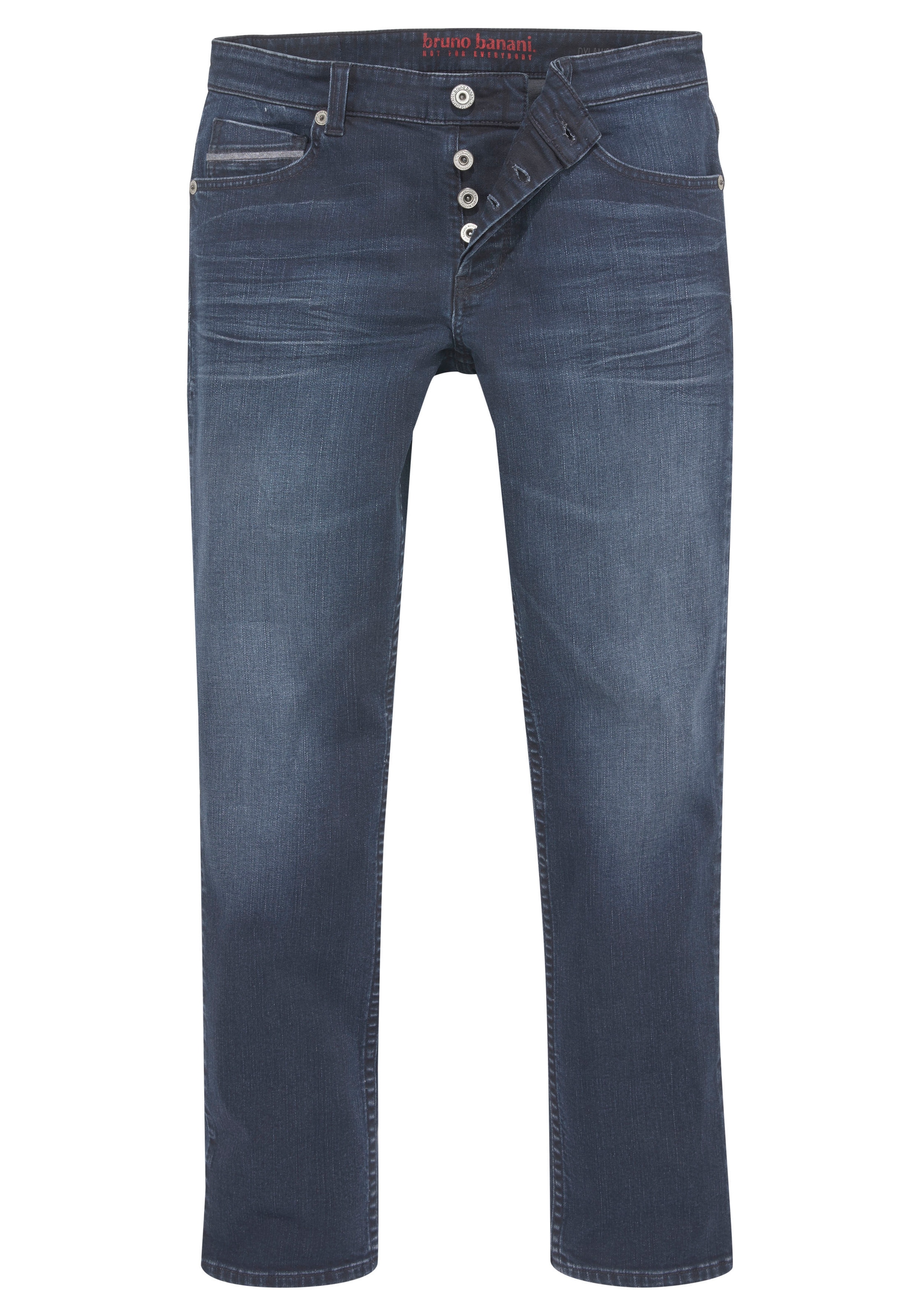 Bruno Banani Straight-Jeans »Dylan«, gerade Beinform, Used-Waschung, niedrige Leibhöhe