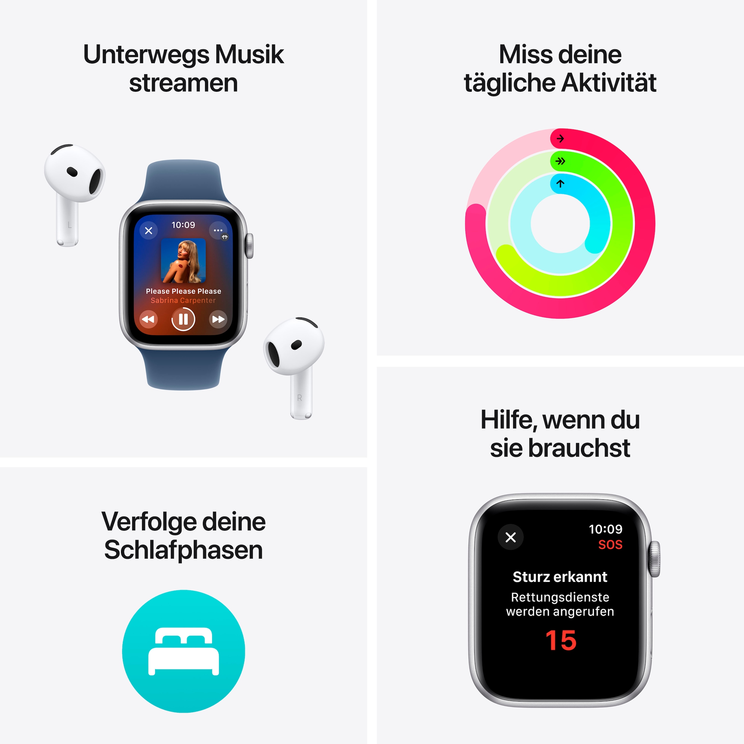 Apple Smartwatch »Watch SE (2024)«, Watch OS, 32 GB
