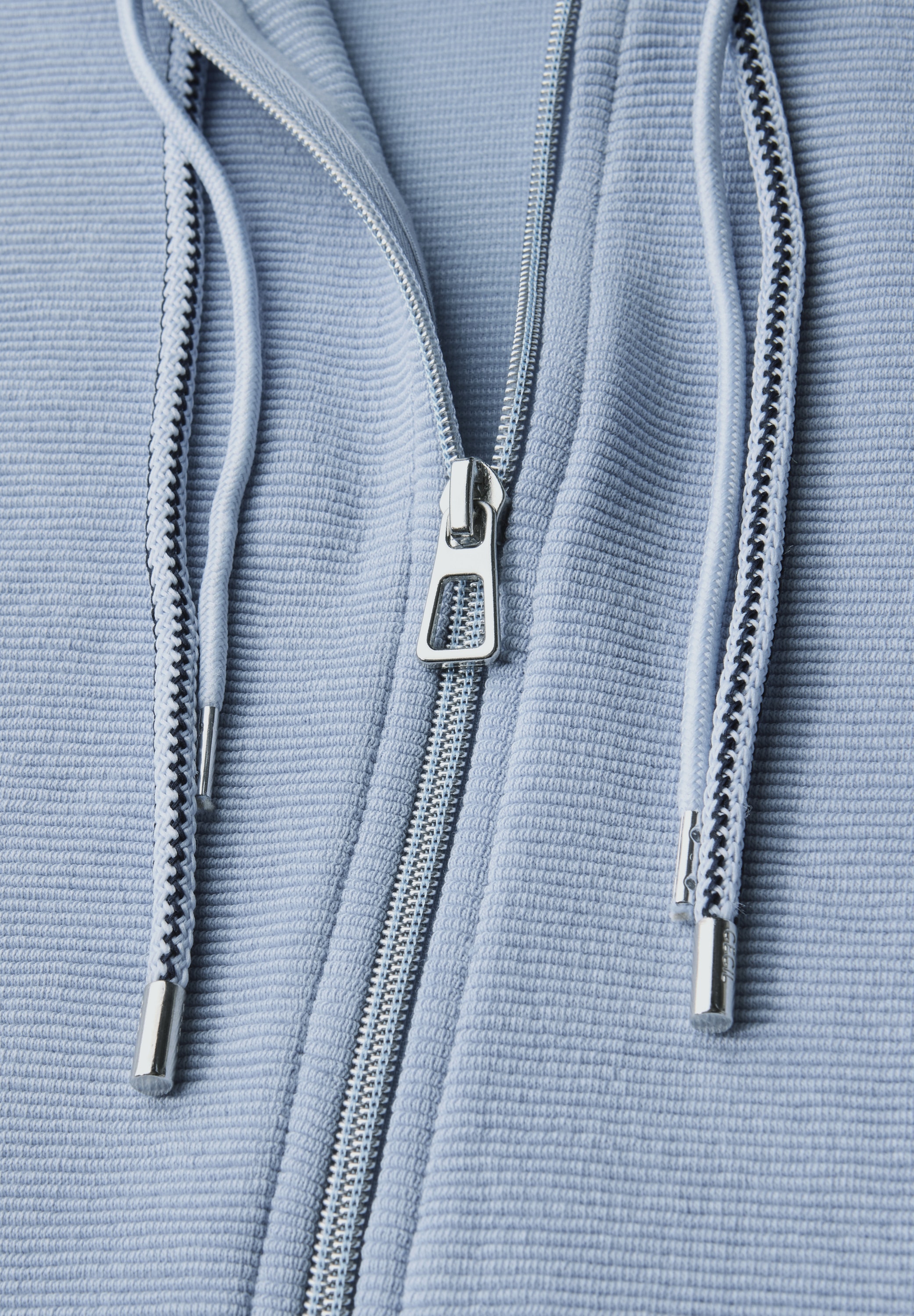 Cecil Sweatjacke, im Ottoman-Look und Stehkragen, Struktur-Optik